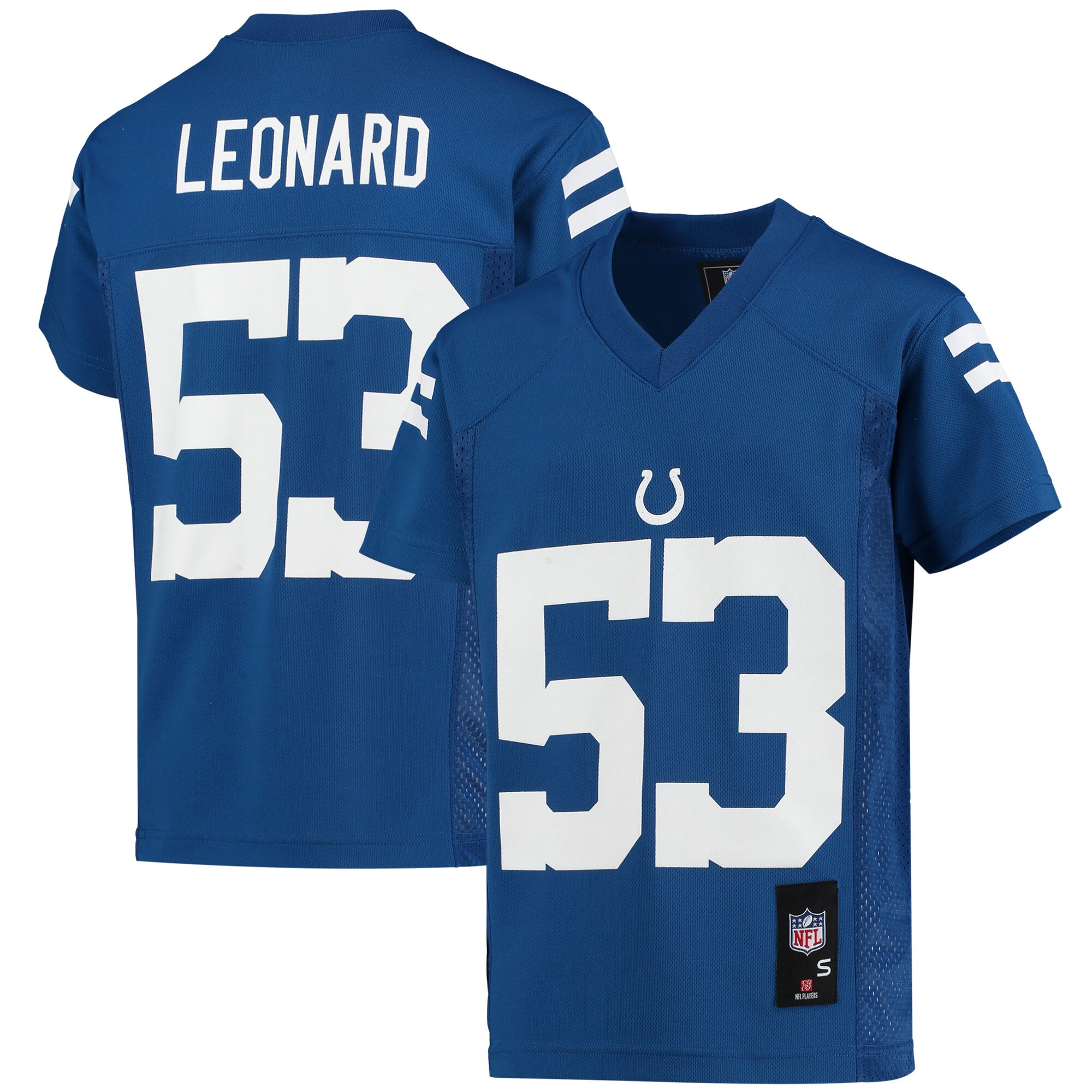 Youth Indianapolis Colts Shaquille Leonard Royal Player Jersey JS9361 nicesnker