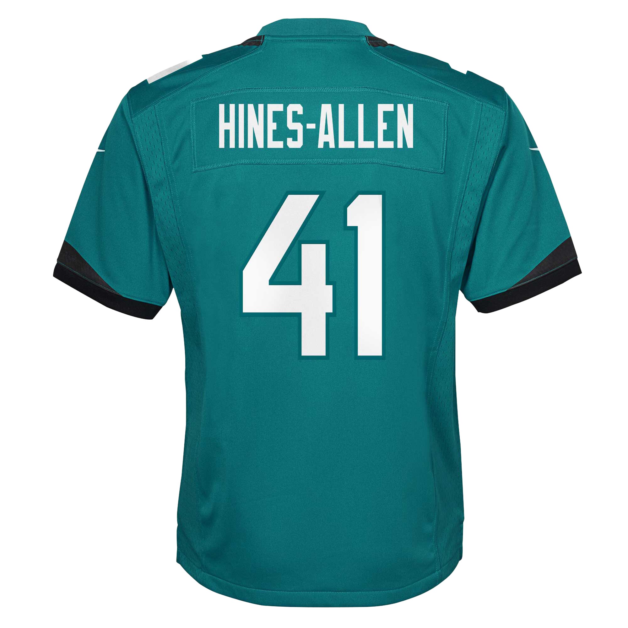 Youth Jacksonville Jaguars Josh Hines-Allen Teal Team Game Jersey JS5646 nicesnker - Image 3