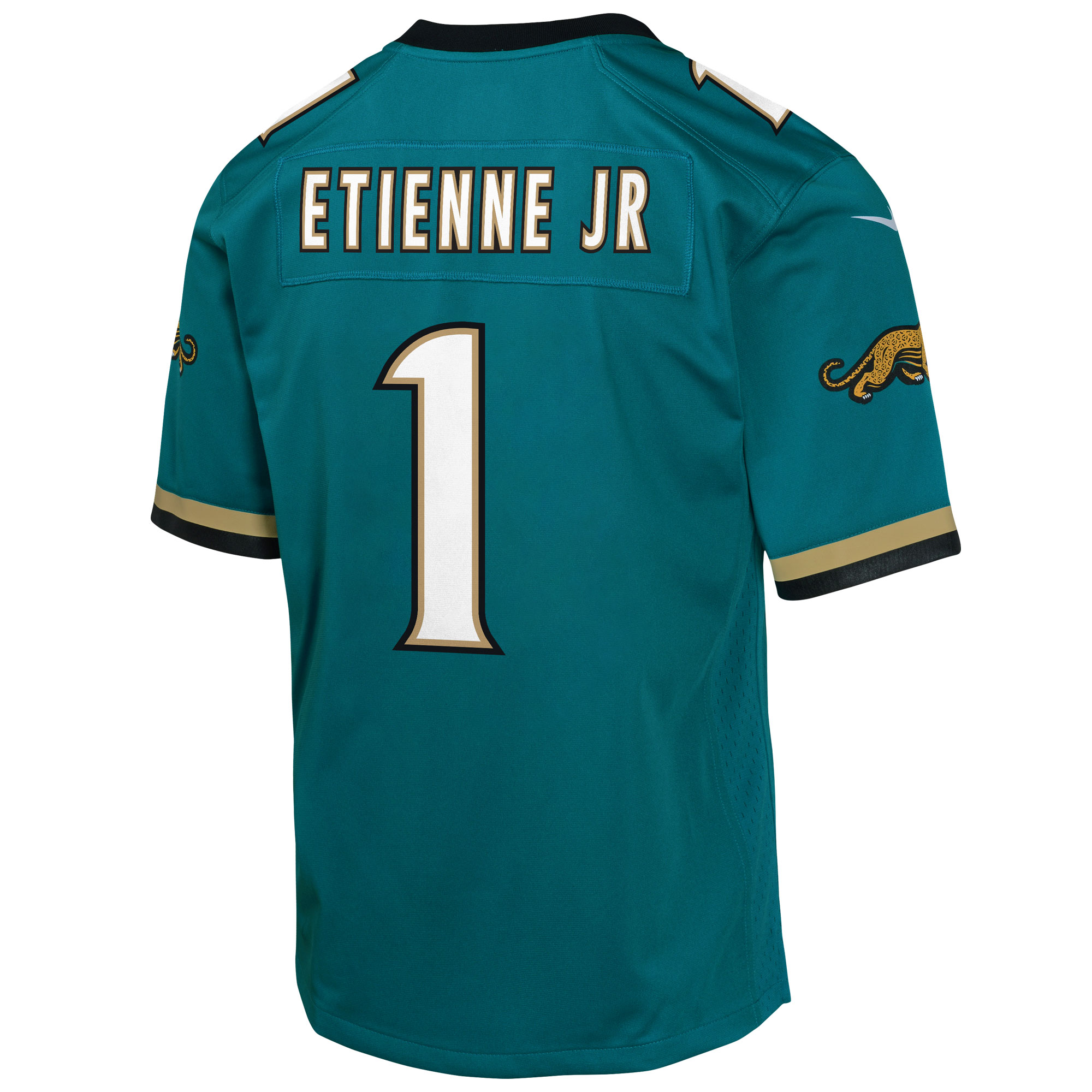 Youth Jacksonville Jaguars Travis Etienne Teal Prowler Throwback Player Game Jersey JS1517 nicesnker - Image 2