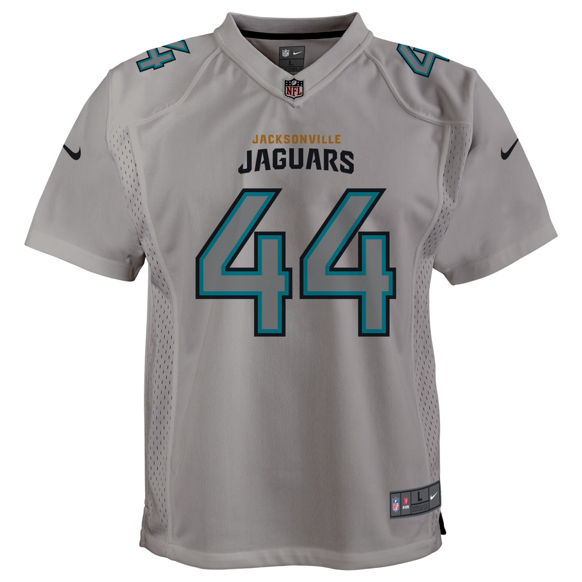 Youth Jacksonville Jaguars Travon Walker Gray Atmosphere Game Jersey JS3748 nicesnker - Image 2