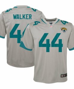Youth Jacksonville Jaguars Travon Walker Silver Inverted Game Jersey JS3638 nicesnker