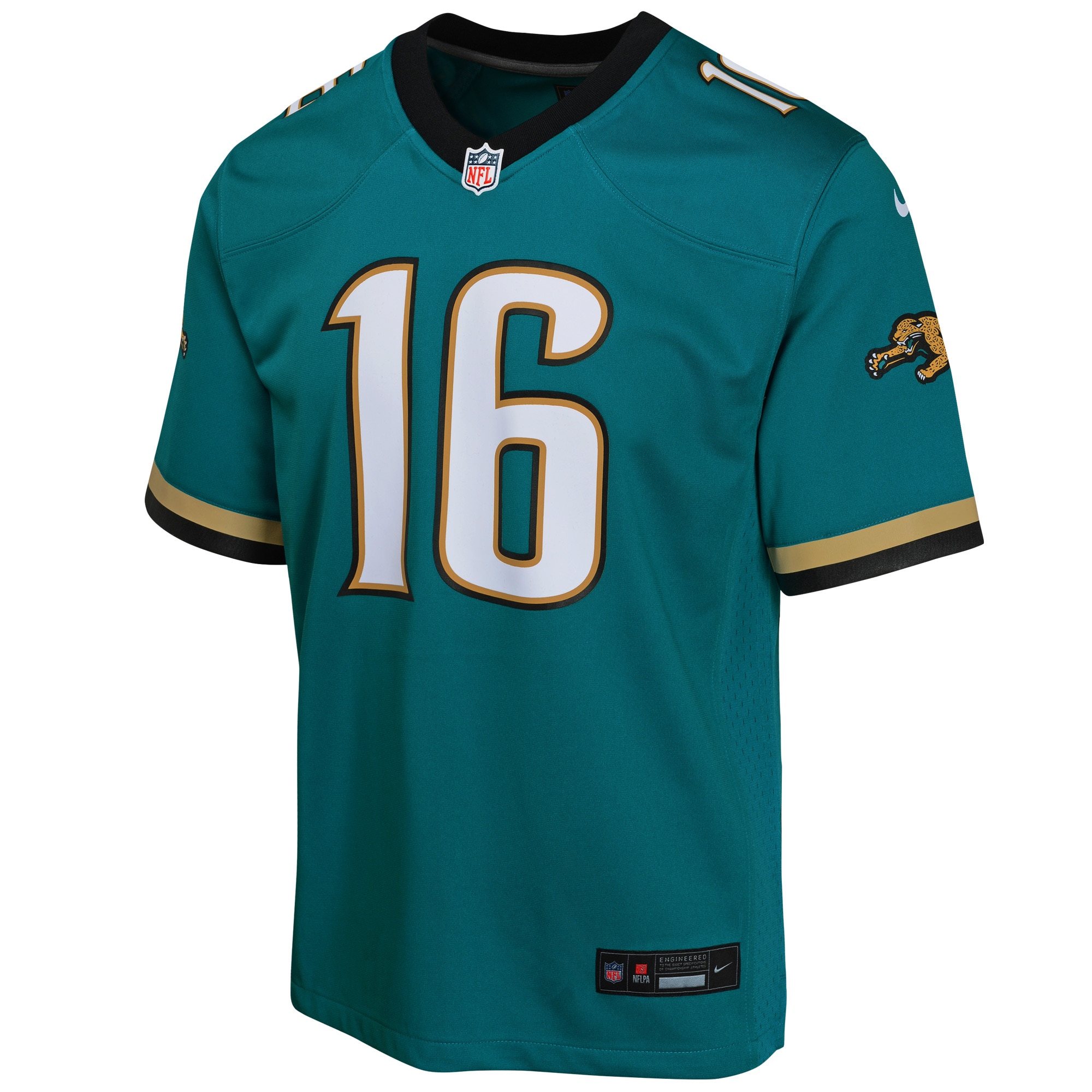 Youth Jacksonville Jaguars Trevor Lawrence Teal Prowler Throwback Player Game Jersey JS5187 nicesnker - Image 2