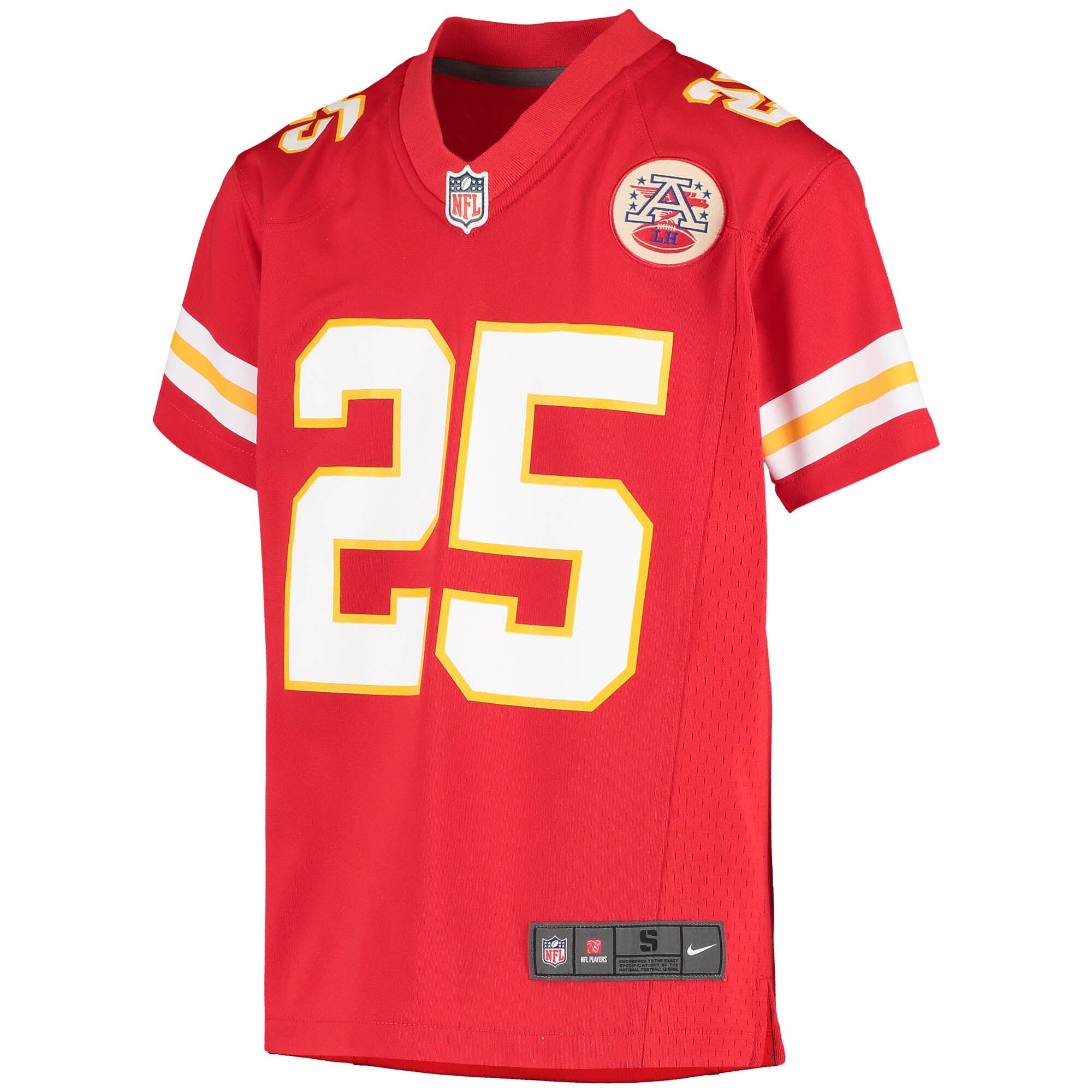 Youth Kansas City Chiefs Clyde Edwards-Helaire Red Game Jersey JS4142 nicesnker - Image 2