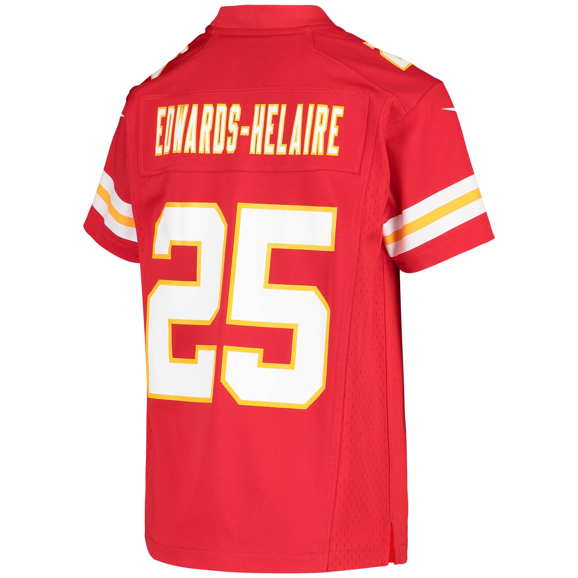 Youth Kansas City Chiefs Clyde Edwards-Helaire Red Game Jersey JS4142 nicesnker - Image 3