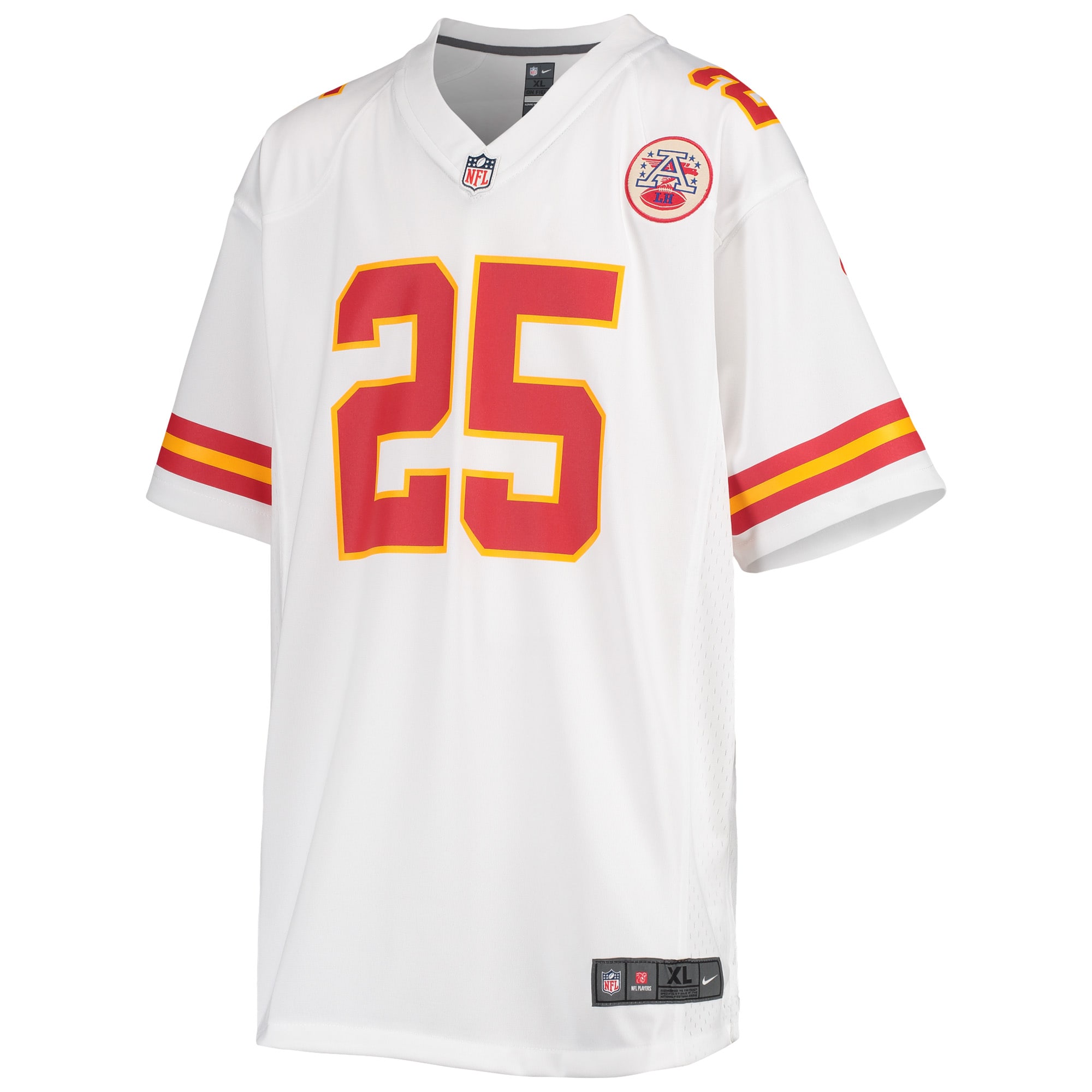 Youth Kansas City Chiefs Clyde Edwards-Helaire White Game Jersey JS5037 nicesnker - Image 2