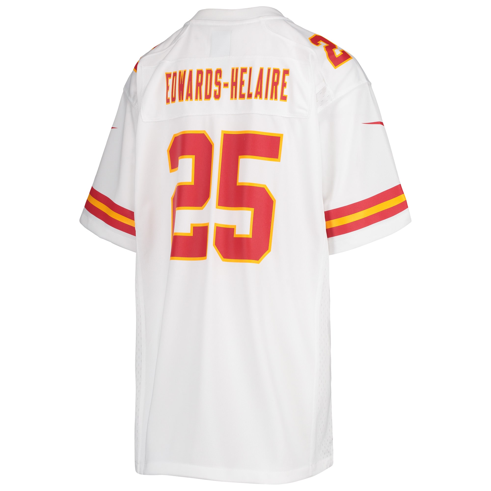 Youth Kansas City Chiefs Clyde Edwards-Helaire White Game Jersey JS5037 nicesnker - Image 3