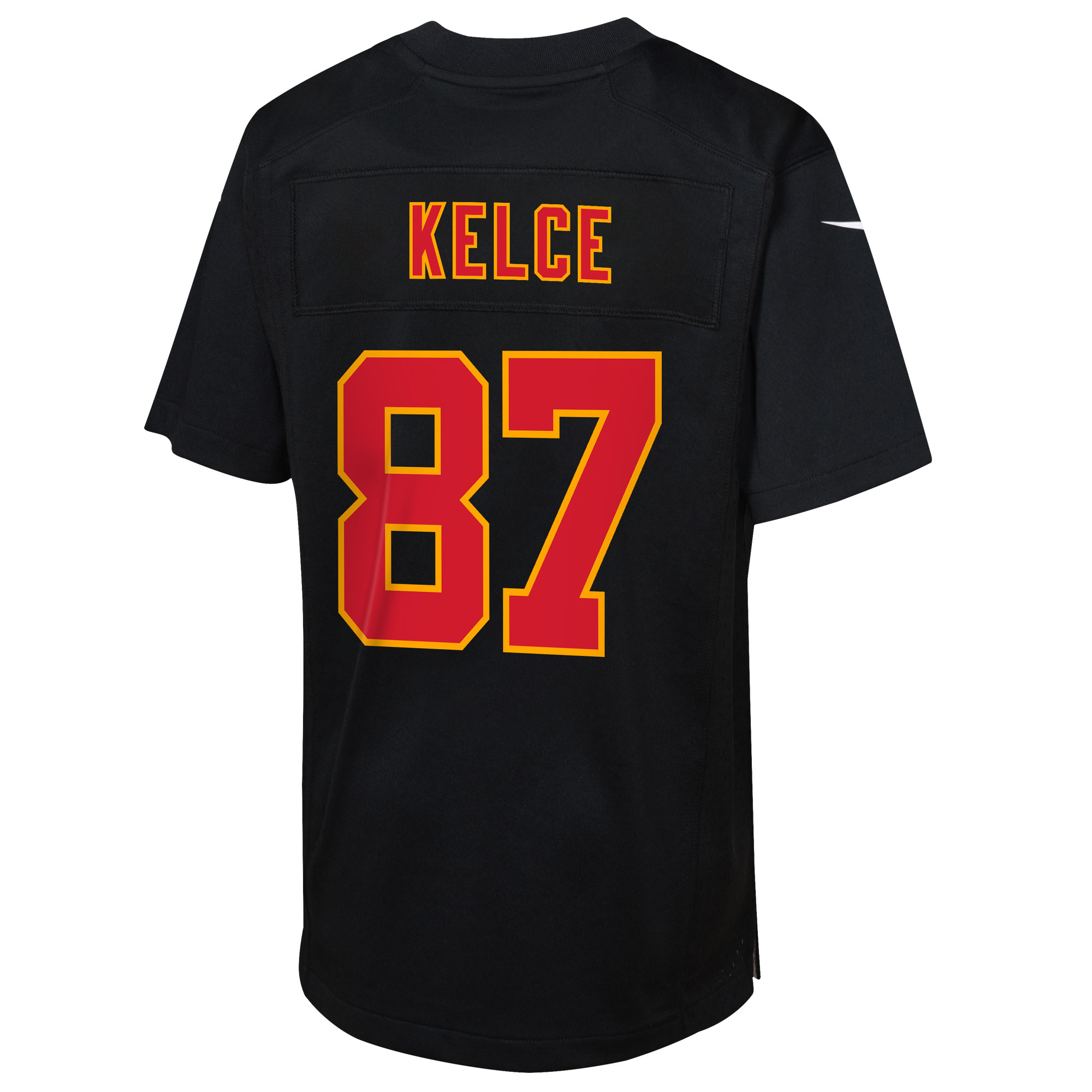 Youth Kansas City Chiefs Travis Kelce Carbon Black Super Bowl LIX Patch Fashion Game Jersey JS7309 nicesnker - Image 3