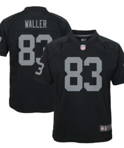 Youth Las Vegas Raiders Darren Waller Black Game Jersey JS6965 nicesnker