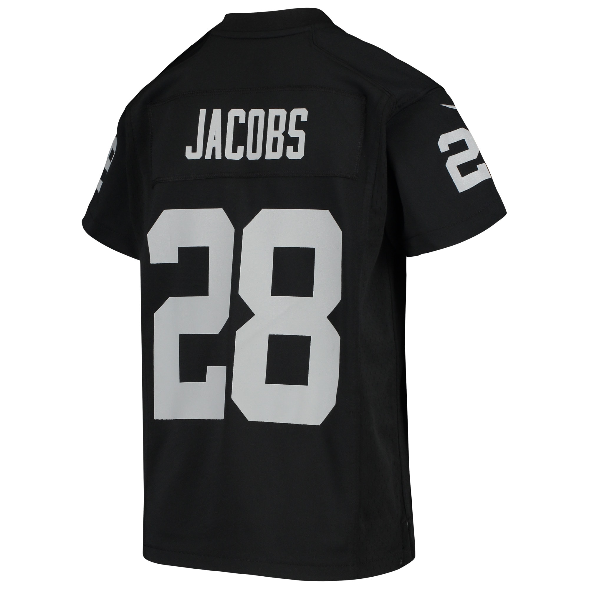 Youth Las Vegas Raiders Josh Jacobs Black Game Jersey JS3222 nicesnker - Image 3