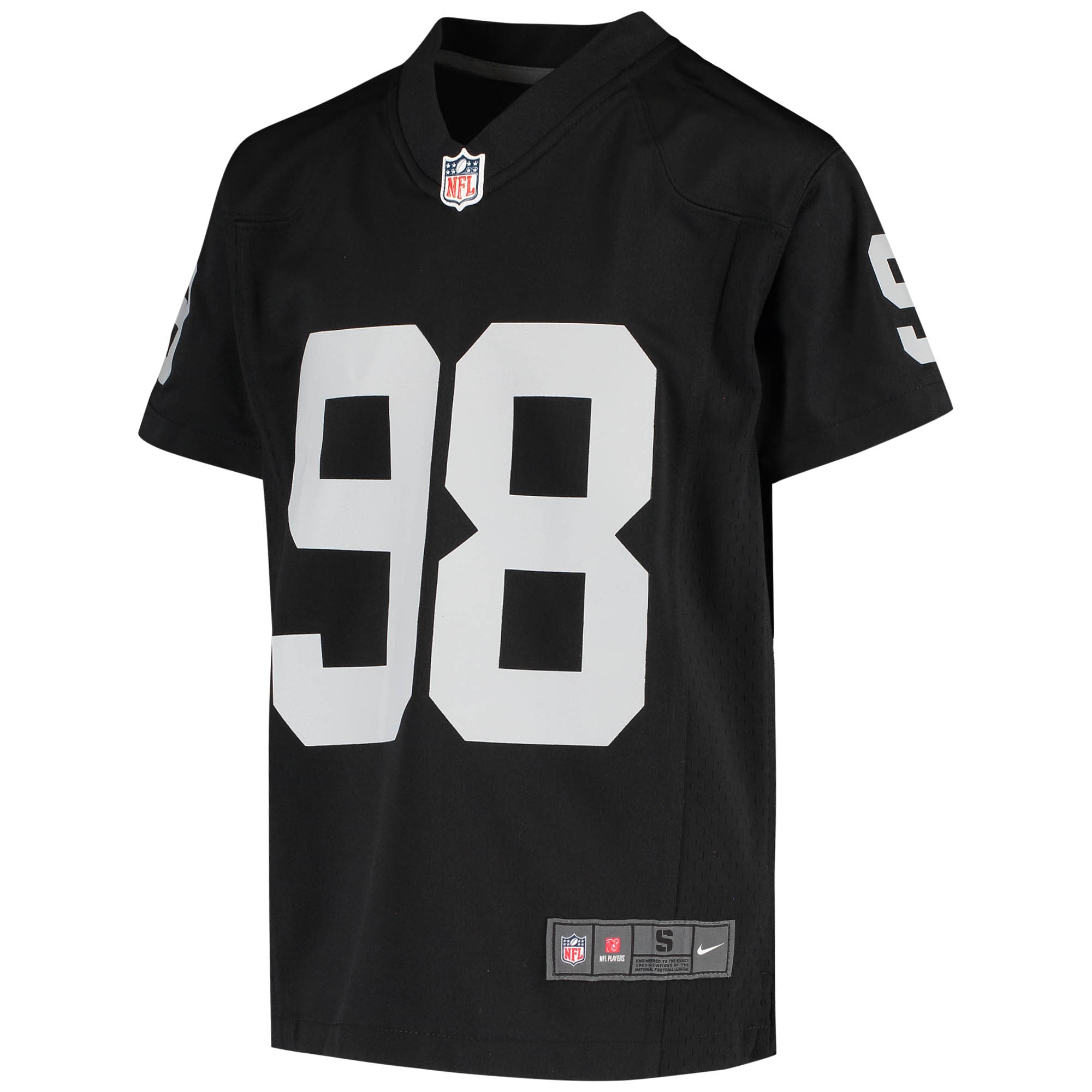 Youth Las Vegas Raiders Maxx Crosby Black Game Jersey JS3857 nicesnker - Image 2
