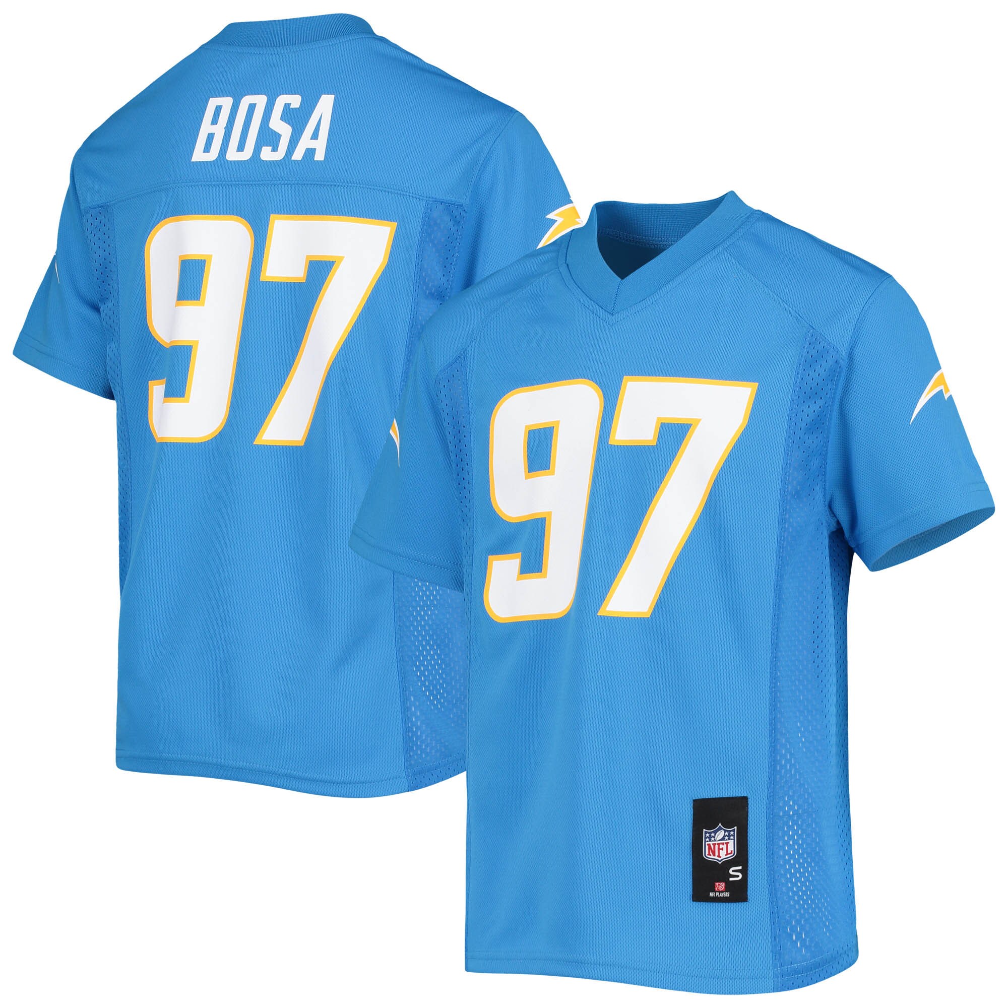 Youth Los Angeles Chargers Joey Bosa Powder Blue Player Jersey JS7005 nicesnker