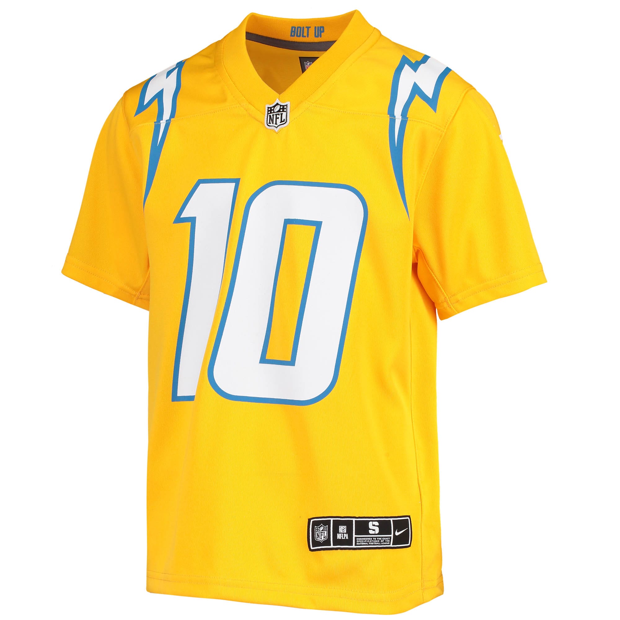 Youth Los Angeles Chargers Justin Herbert Gold Inverted Team Game Jersey JS7200 nicesnker - Image 2