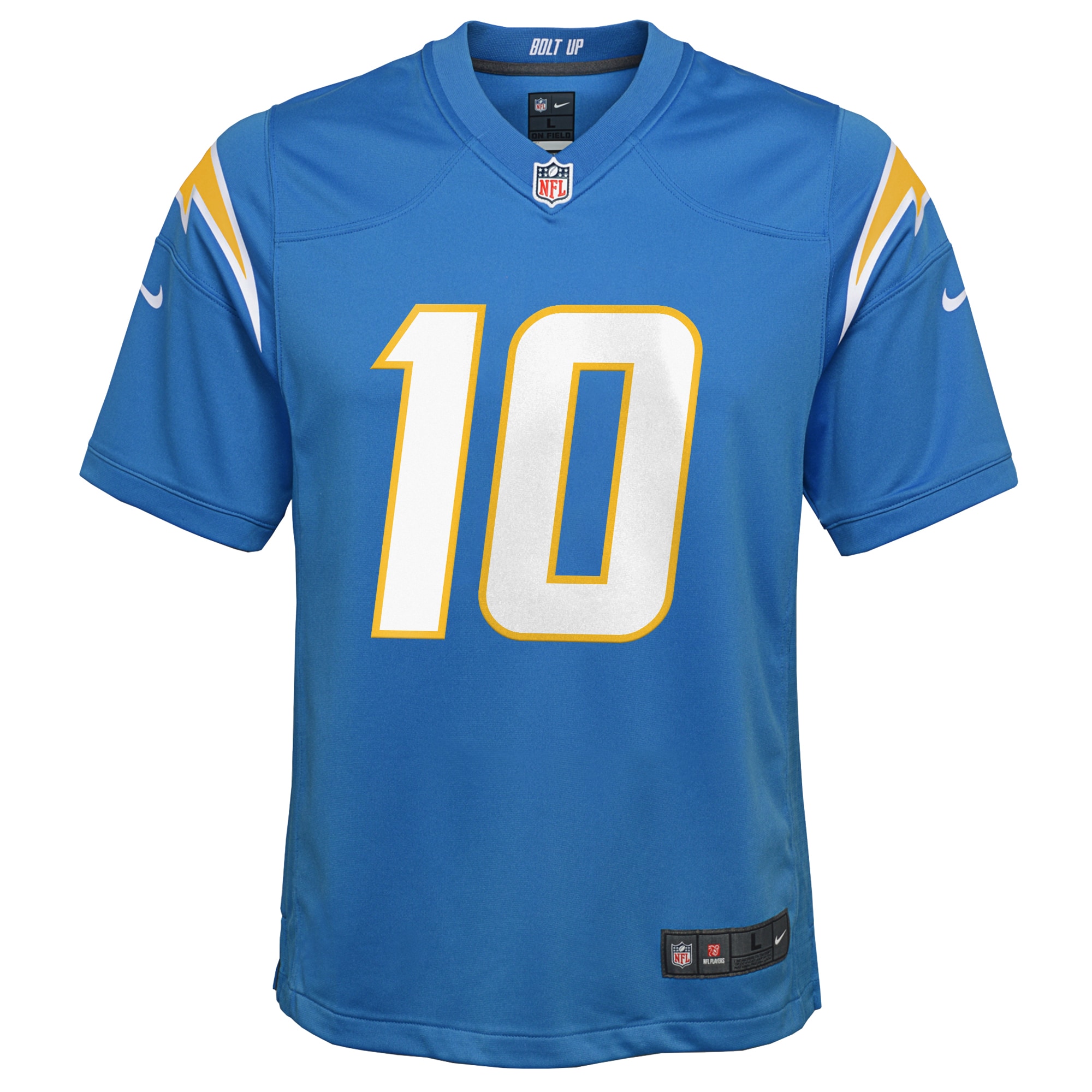 Youth Los Angeles Chargers Justin Herbert Powder Blue Game Jersey JS8875 nicesnker - Image 2