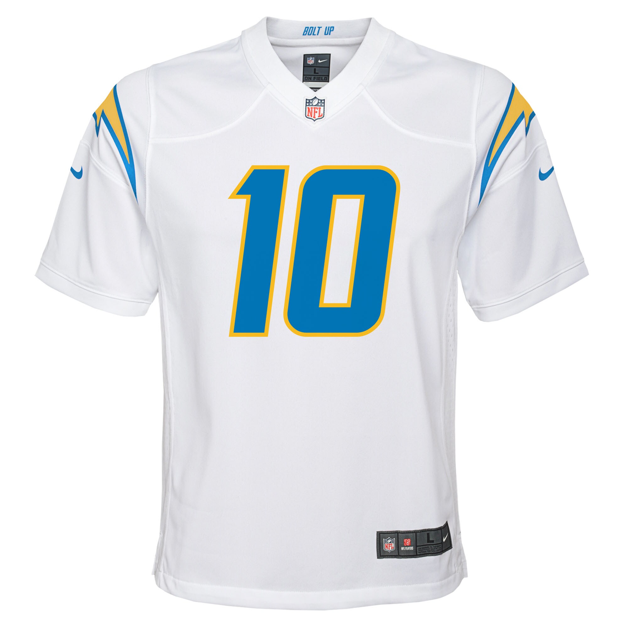 Youth Los Angeles Chargers Justin Herbert White Game Jersey JS7157 nicesnker - Image 2