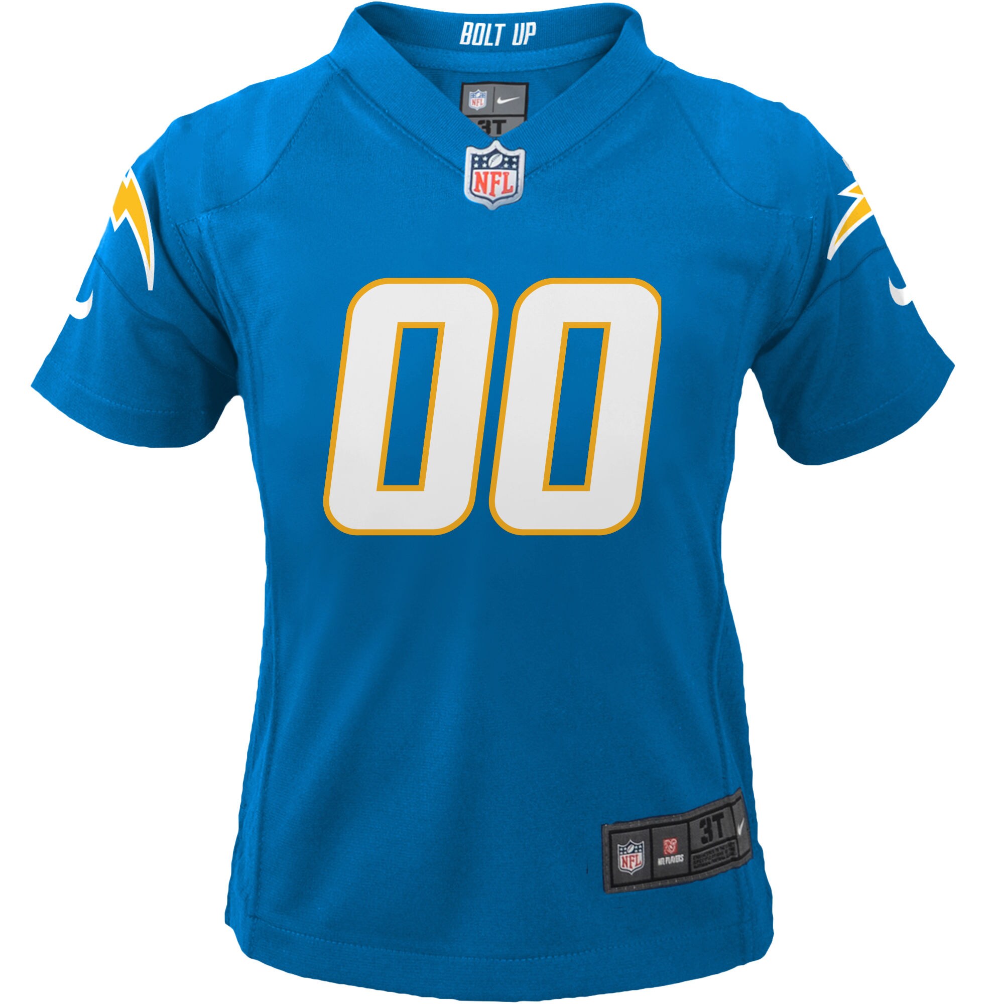 Youth Los Angeles Chargers Powder Blue Custom Game Jersey JS8729 nicesnker - Image 2