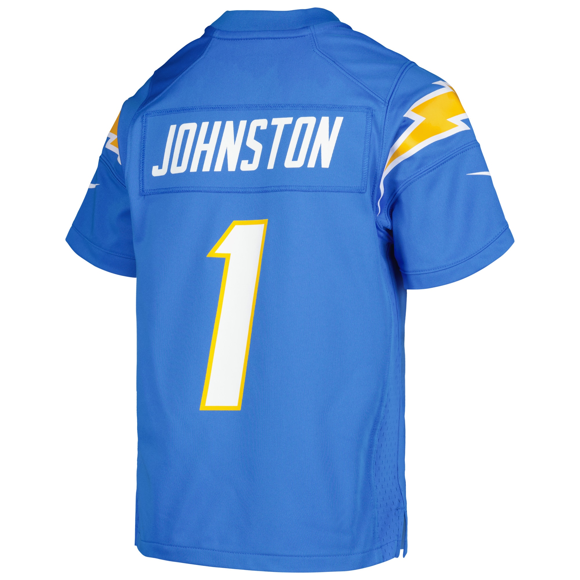 Youth Los Angeles Chargers Quentin Johnston Powder Blue Game Jersey JS7962 nicesnker - Image 3