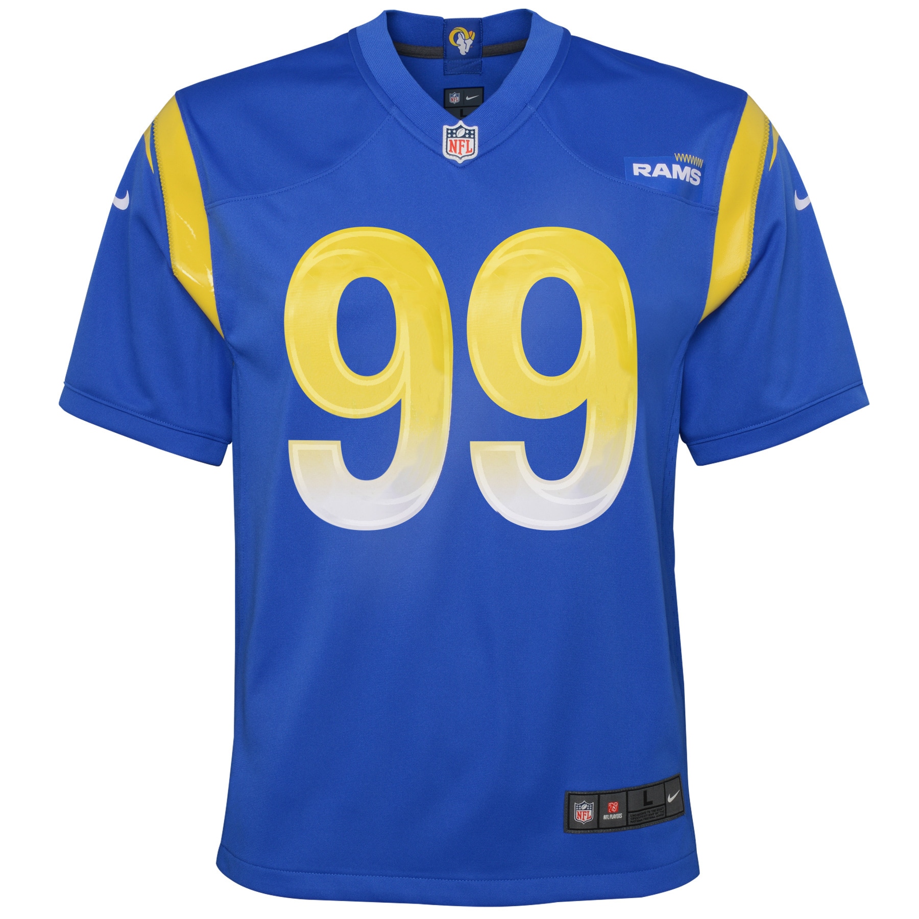 Youth Los Angeles Rams Aaron Donald Royal Game Jersey JS8129 nicesnker - Image 2