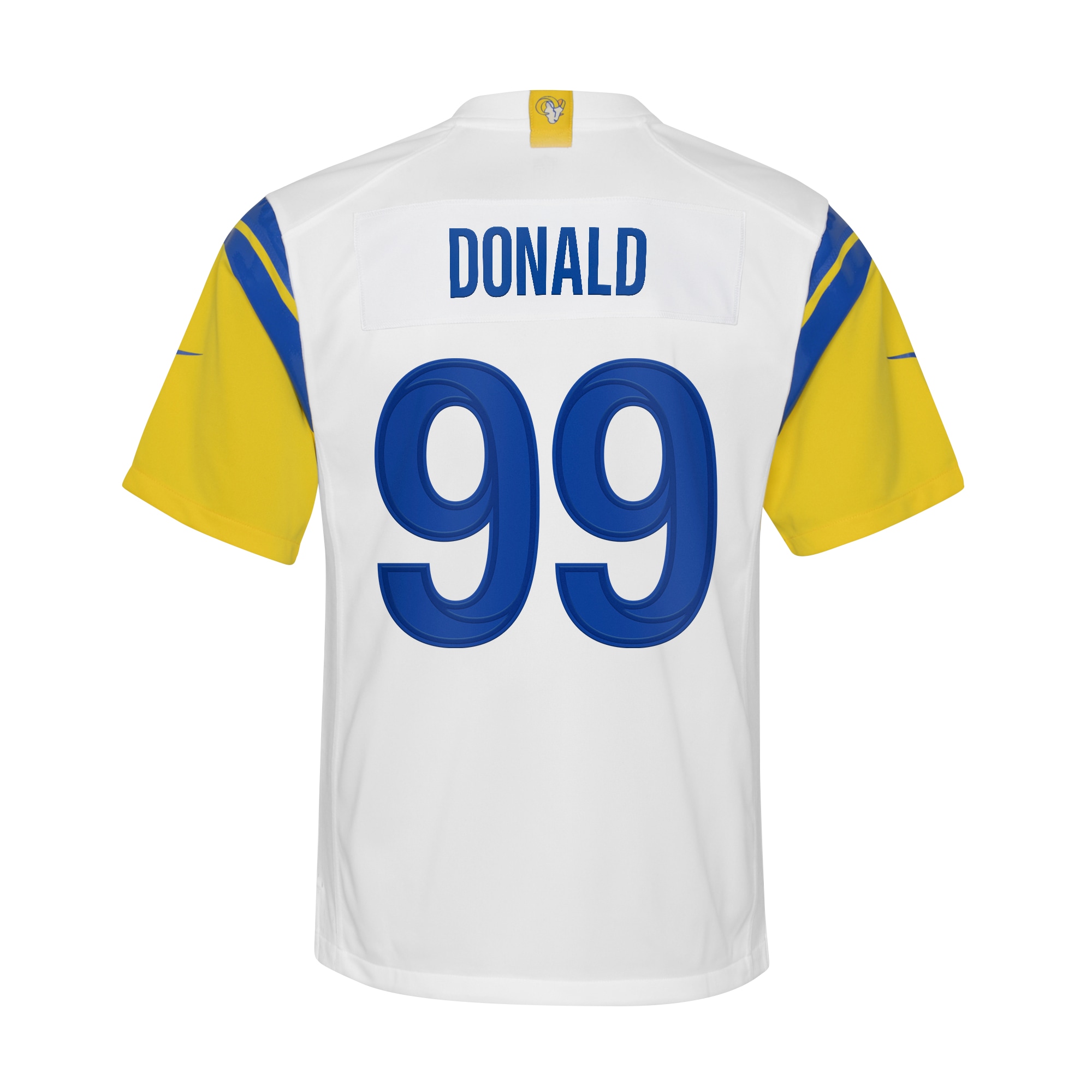 Youth Los Angeles Rams Aaron Donald White Game Jersey JS2562 nicesnker - Image 3