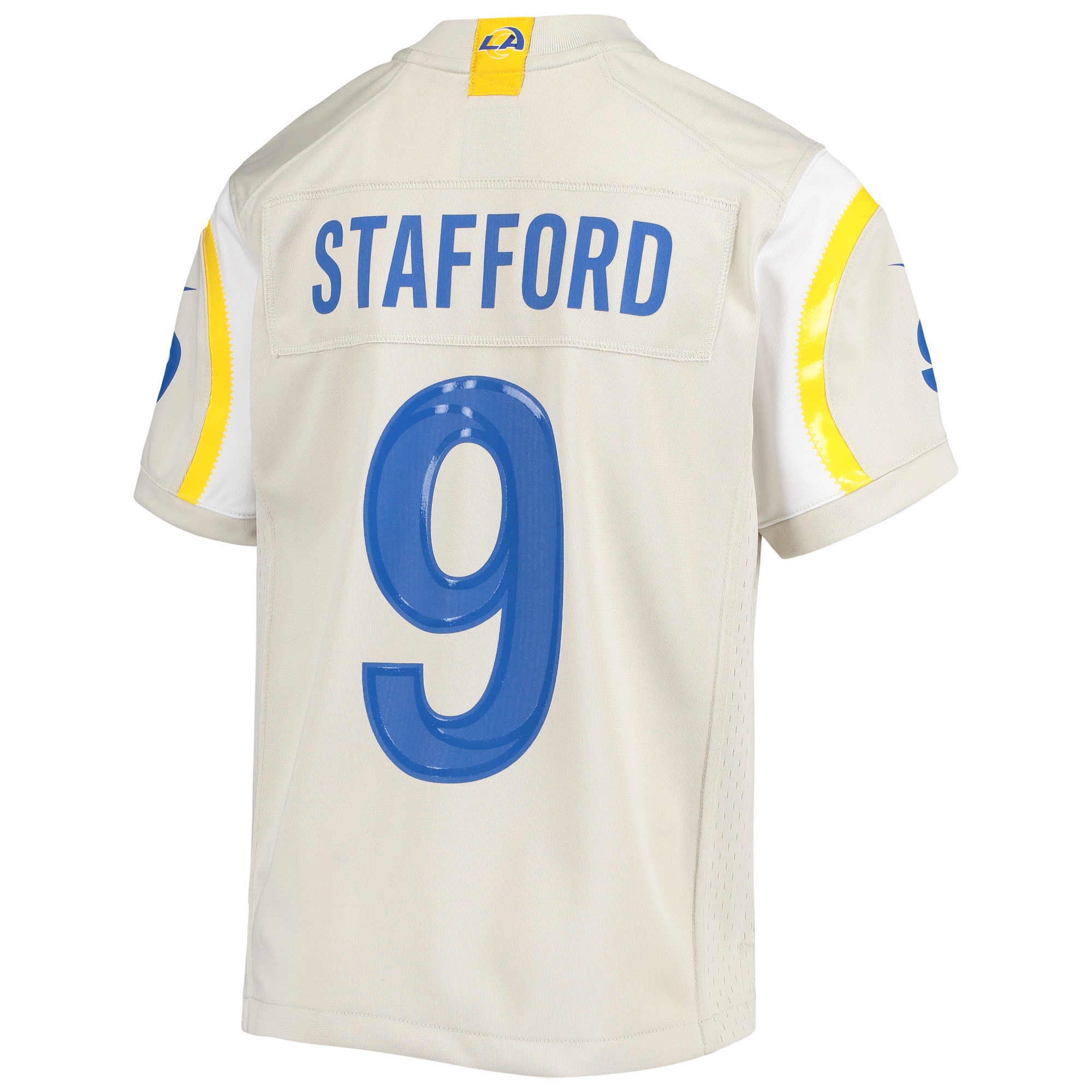 Youth Los Angeles Rams Matthew Stafford Cream Game Jersey JS1562 nicesnker - Image 3