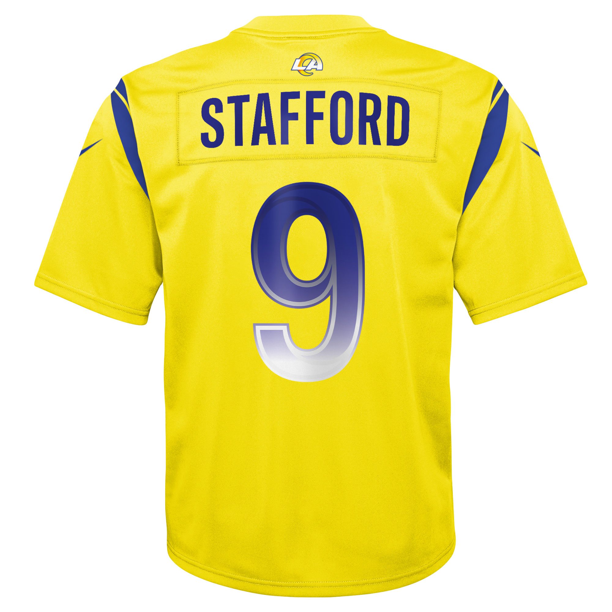 Youth Los Angeles Rams Matthew Stafford Gold Inverted Game Jersey JS5434 nicesnker - Image 3