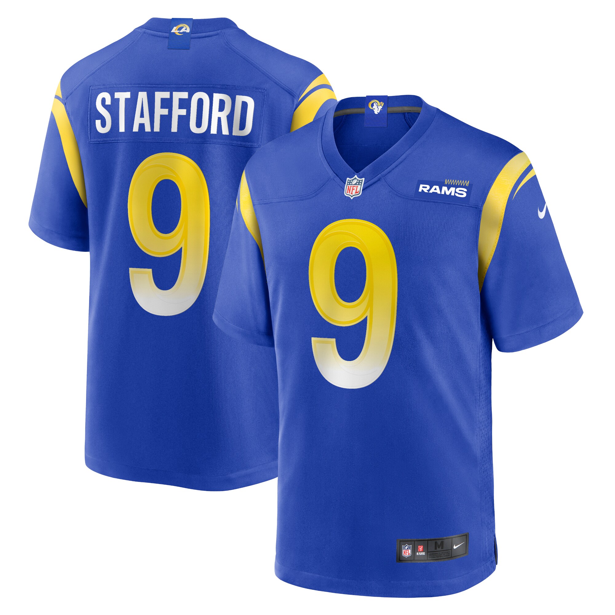Youth Los Angeles Rams Matthew Stafford Royal Game Jersey JS7058 nicesnker