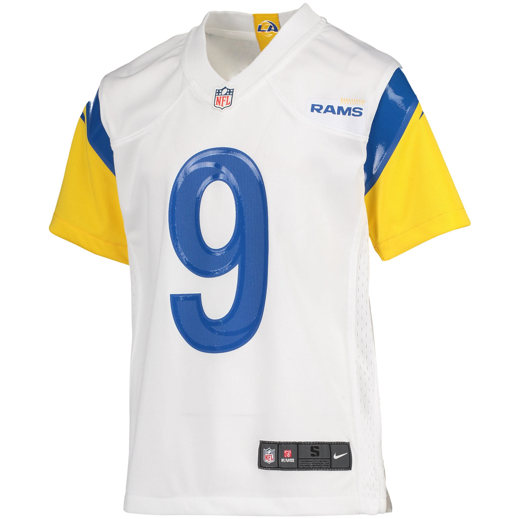 Youth Los Angeles Rams Matthew Stafford White Game Jersey JS7297 nicesnker - Image 2