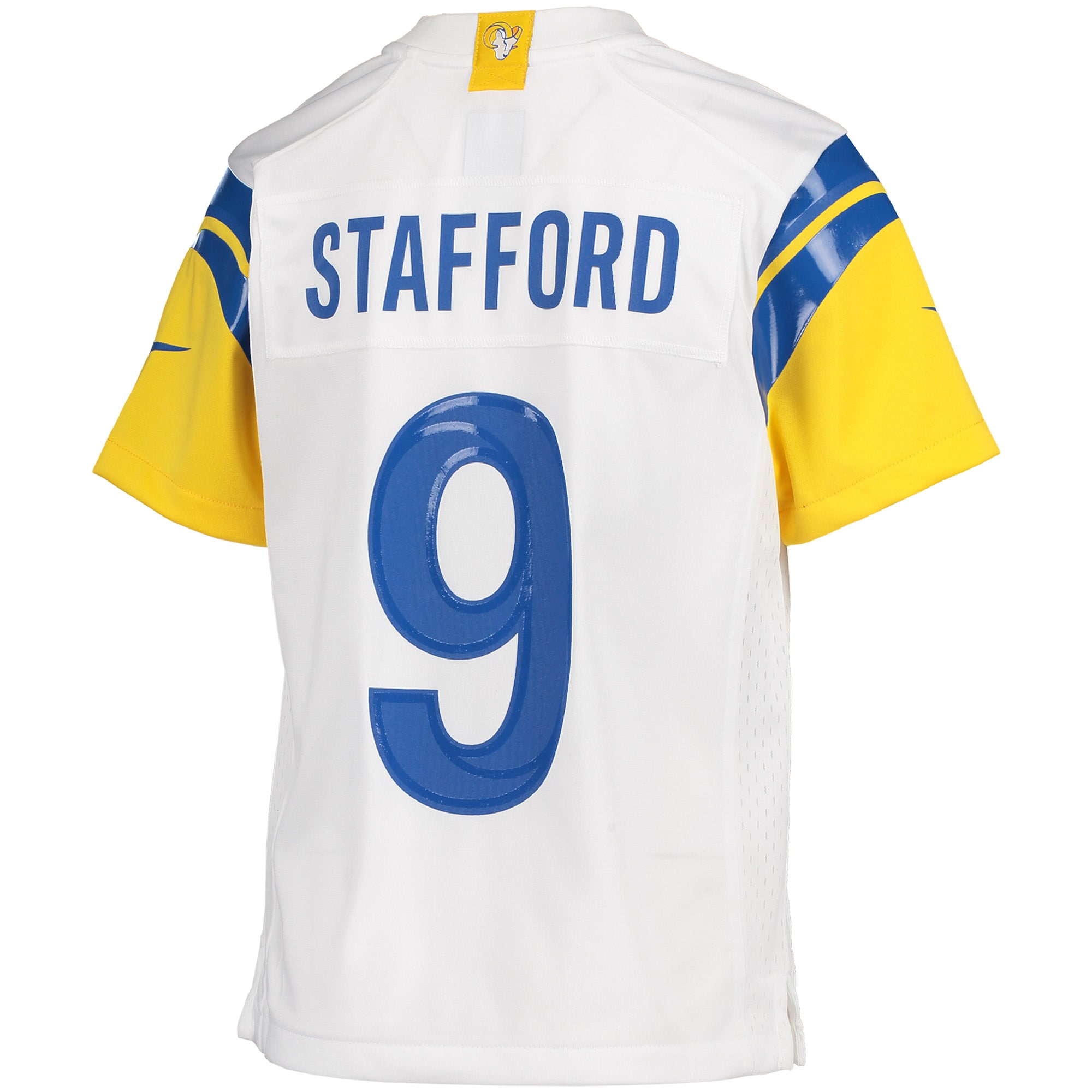 Youth Los Angeles Rams Matthew Stafford White Game Jersey JS7297 nicesnker - Image 3