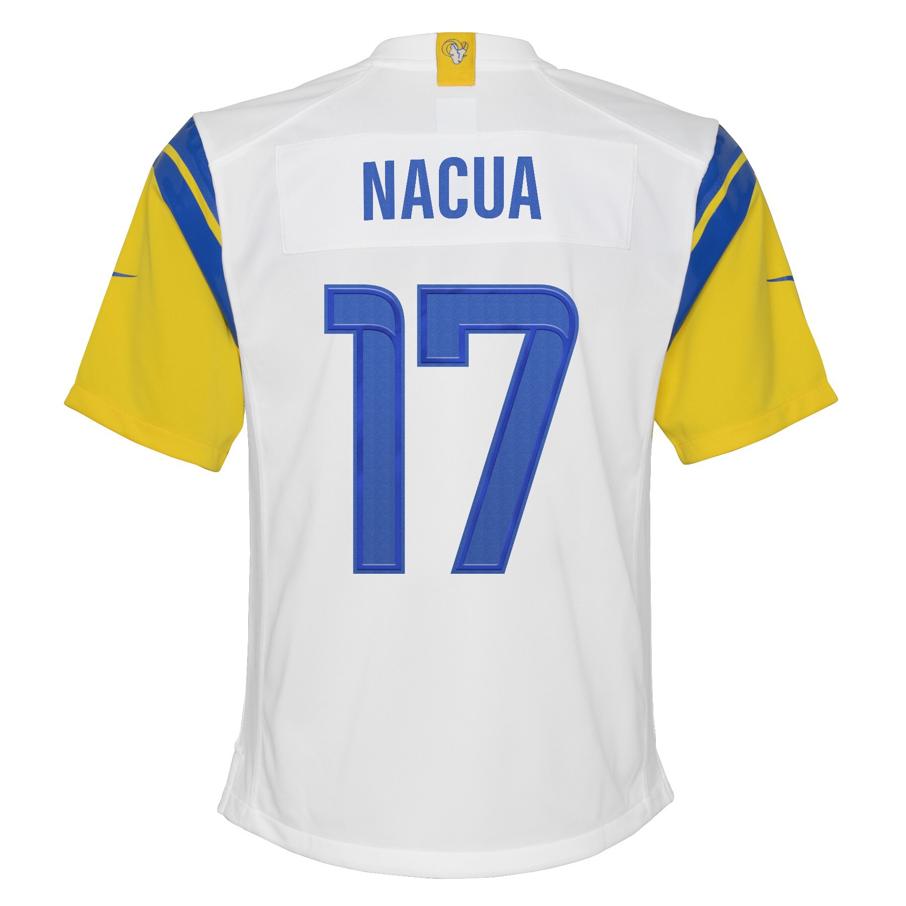 Youth Los Angeles Rams Puka Nacua White Game Jersey JS1869 nicesnker - Image 3