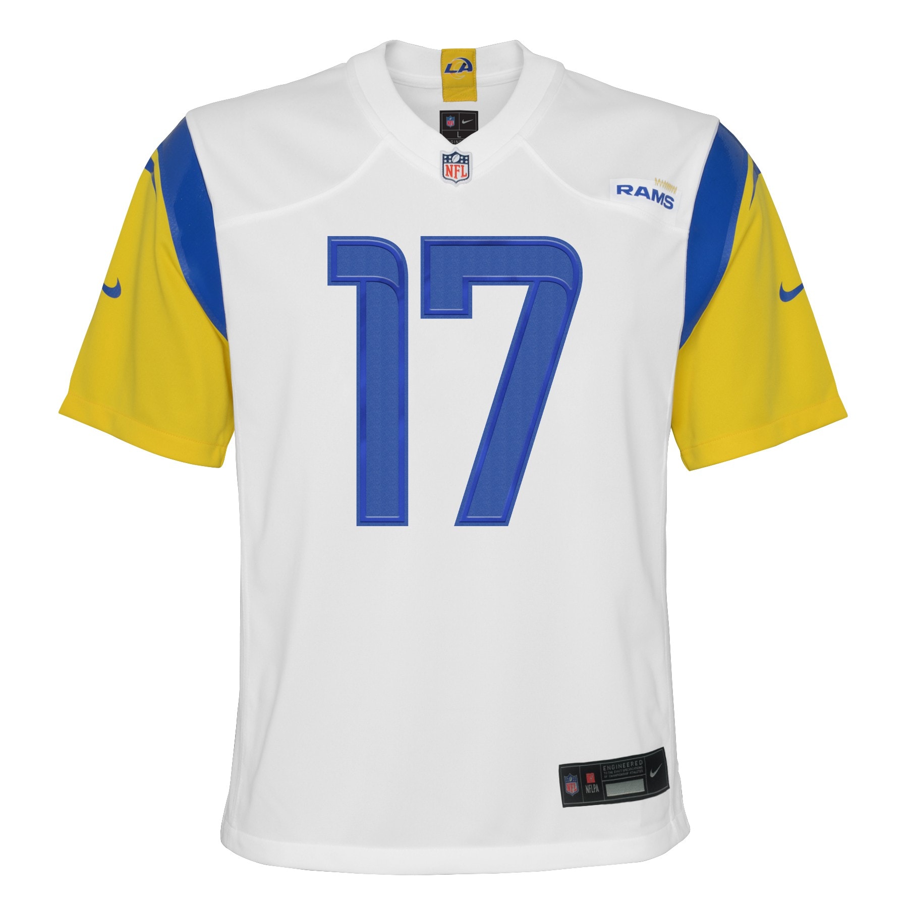 Youth Los Angeles Rams Puka Nacua White Game Jersey JS1869 nicesnker - Image 2