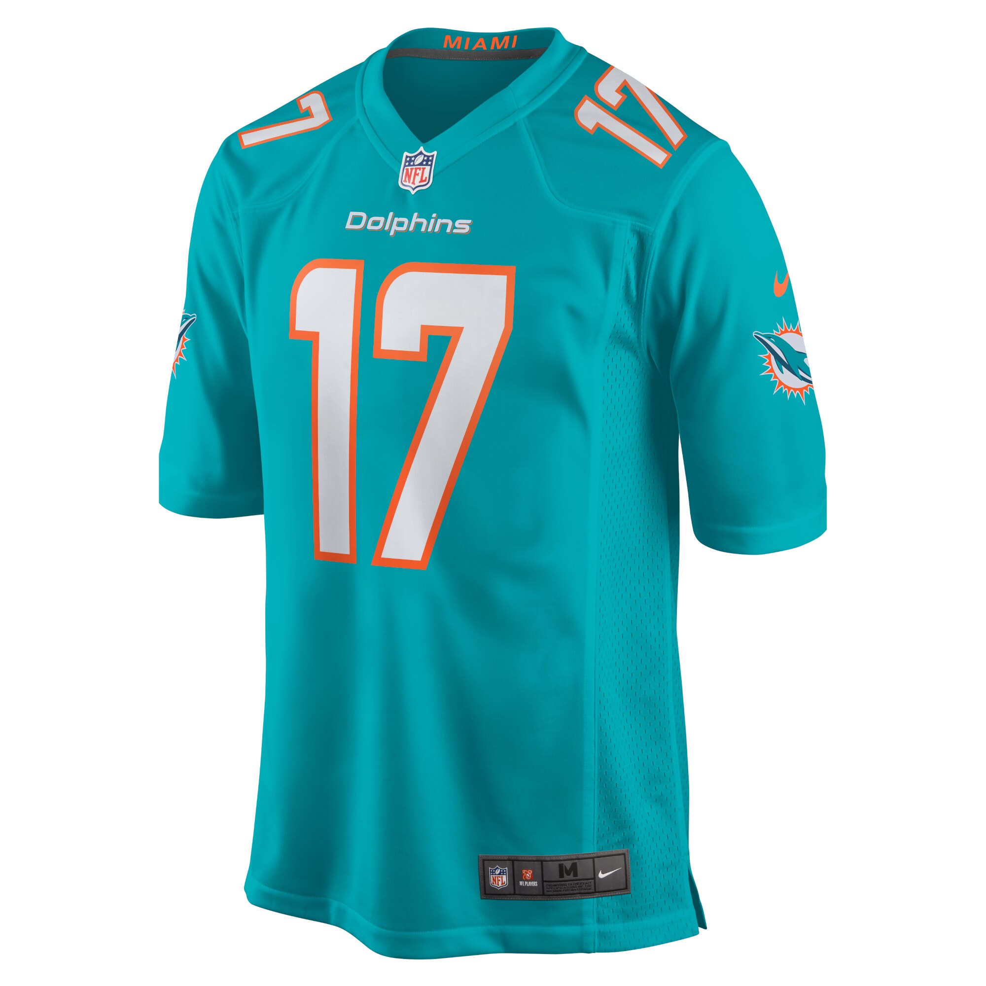 Youth Miami Dolphins Jaylen Waddle Aqua Game Jersey JS2866 nicesnker - Image 2
