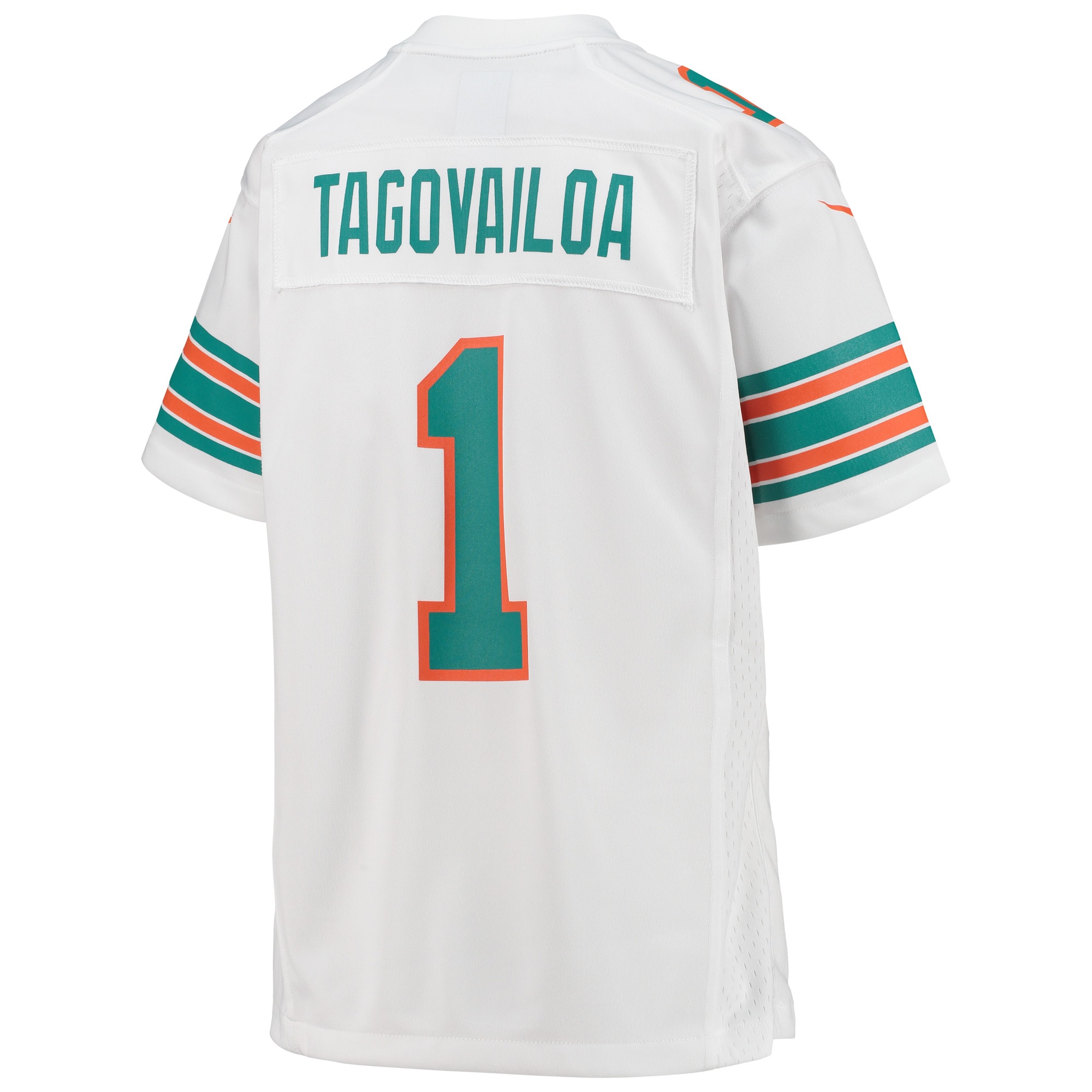 Youth Miami Dolphins Tua Tagovailoa White Game Jersey JS5283 nicesnker - Image 3