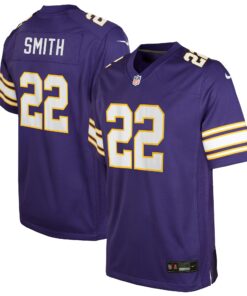Youth Minnesota Vikings Harrison Smith Purple Game Jersey JS9276 nicesnker