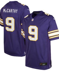 Youth Minnesota Vikings J.J. McCarthy Purple Classic Alternate Player Game Jersey JS7435 nicesnker