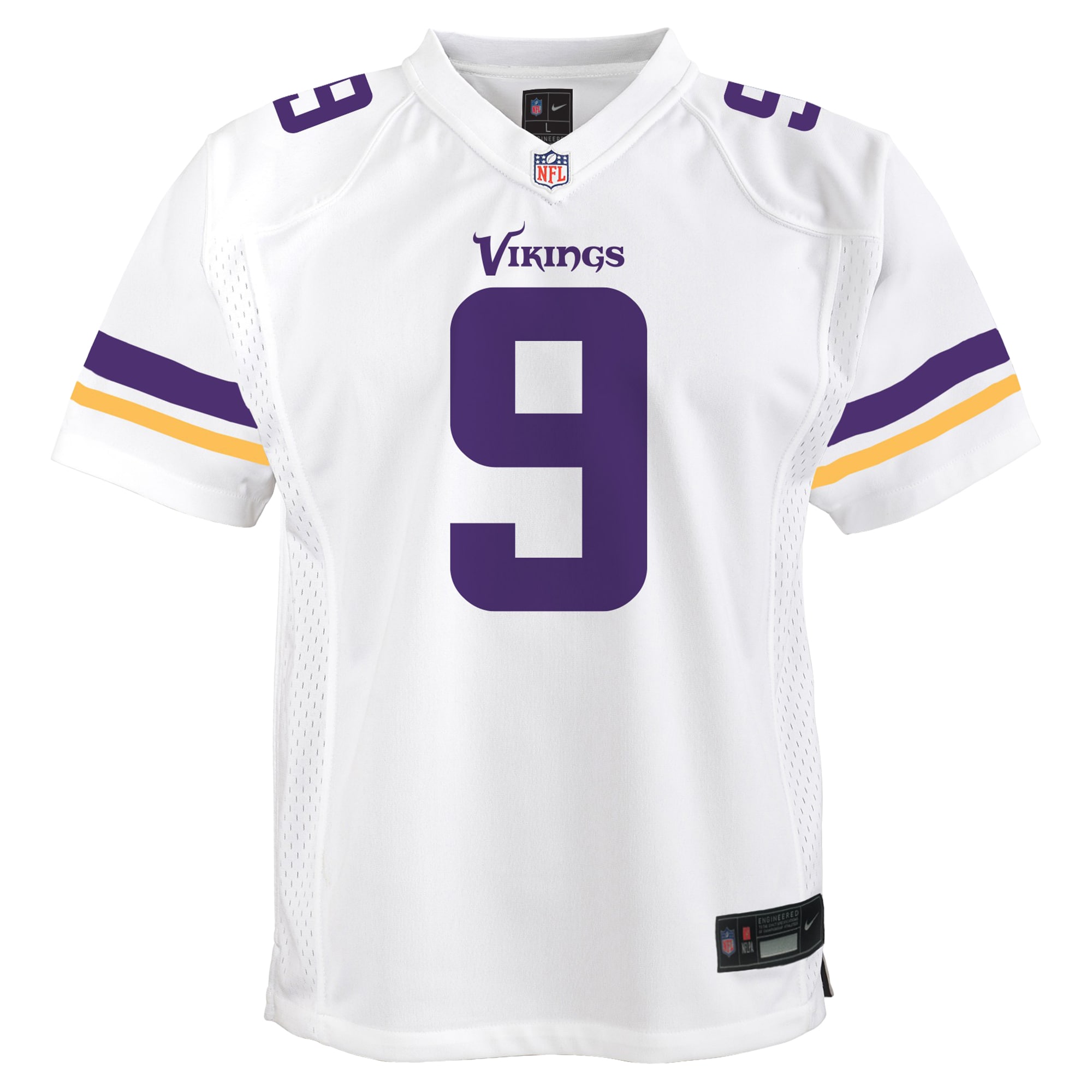 Youth Minnesota Vikings J.J. McCarthy White Game Jersey JS5524 nicesnker - Image 2