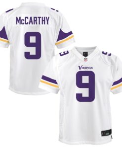Youth Minnesota Vikings J.J. McCarthy White Game Jersey JS5524 nicesnker