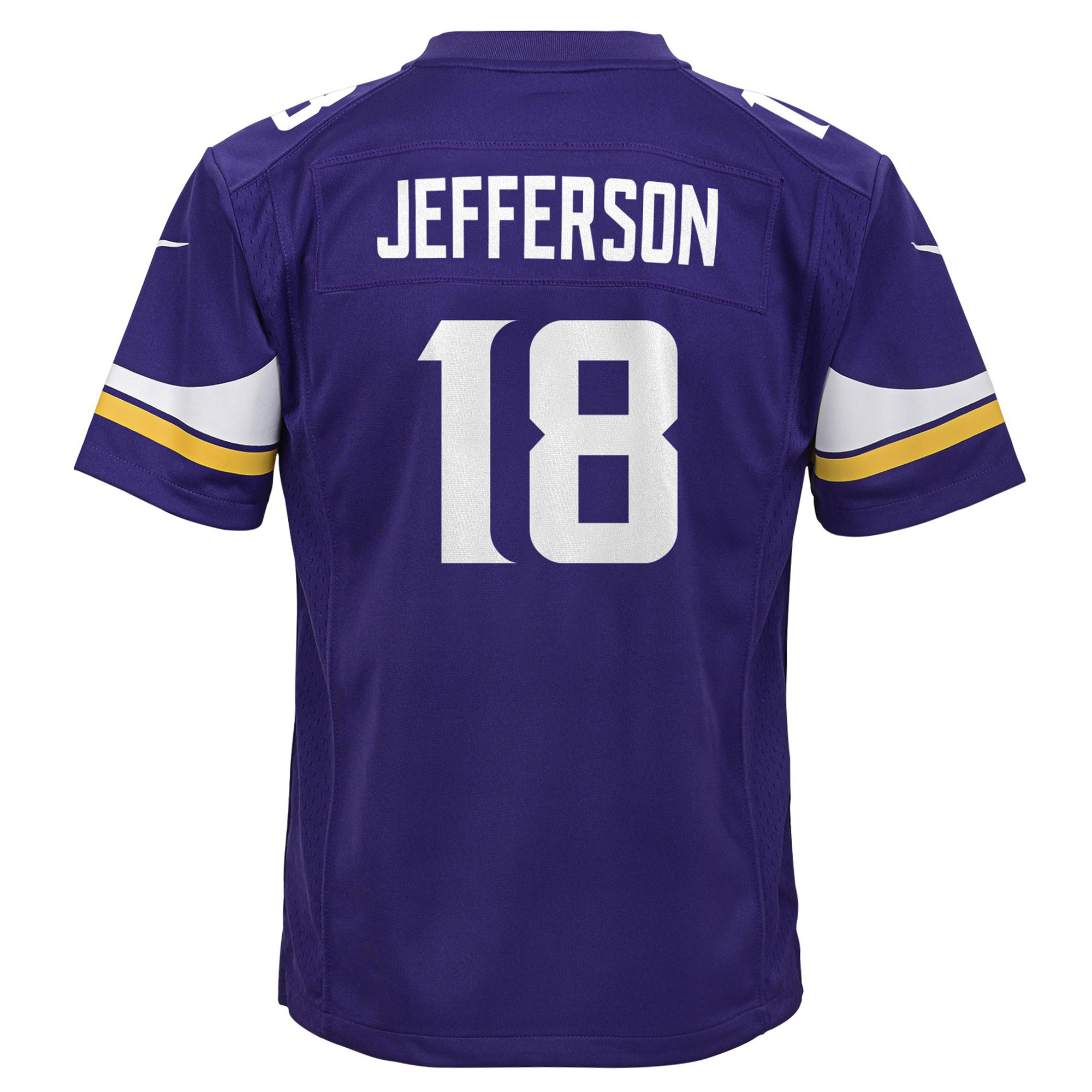 Youth Minnesota Vikings Justin Jefferson Purple Game Jersey JS3461 nicesnker - Image 3