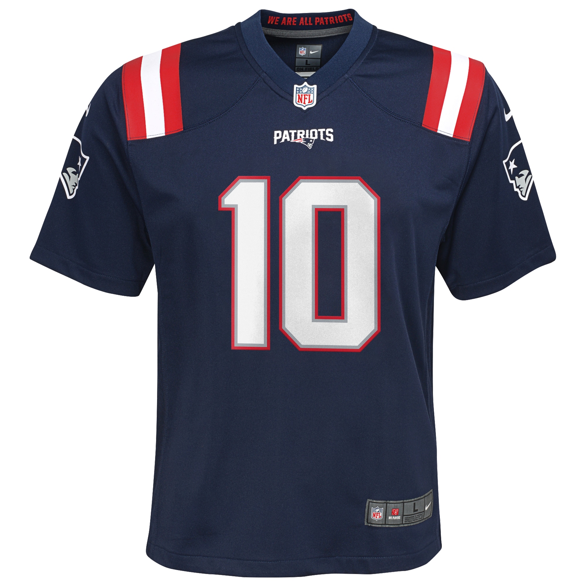 Youth New England Patriots Drake Maye Navy Player Game Jersey JS7236 nicesnker - Image 2