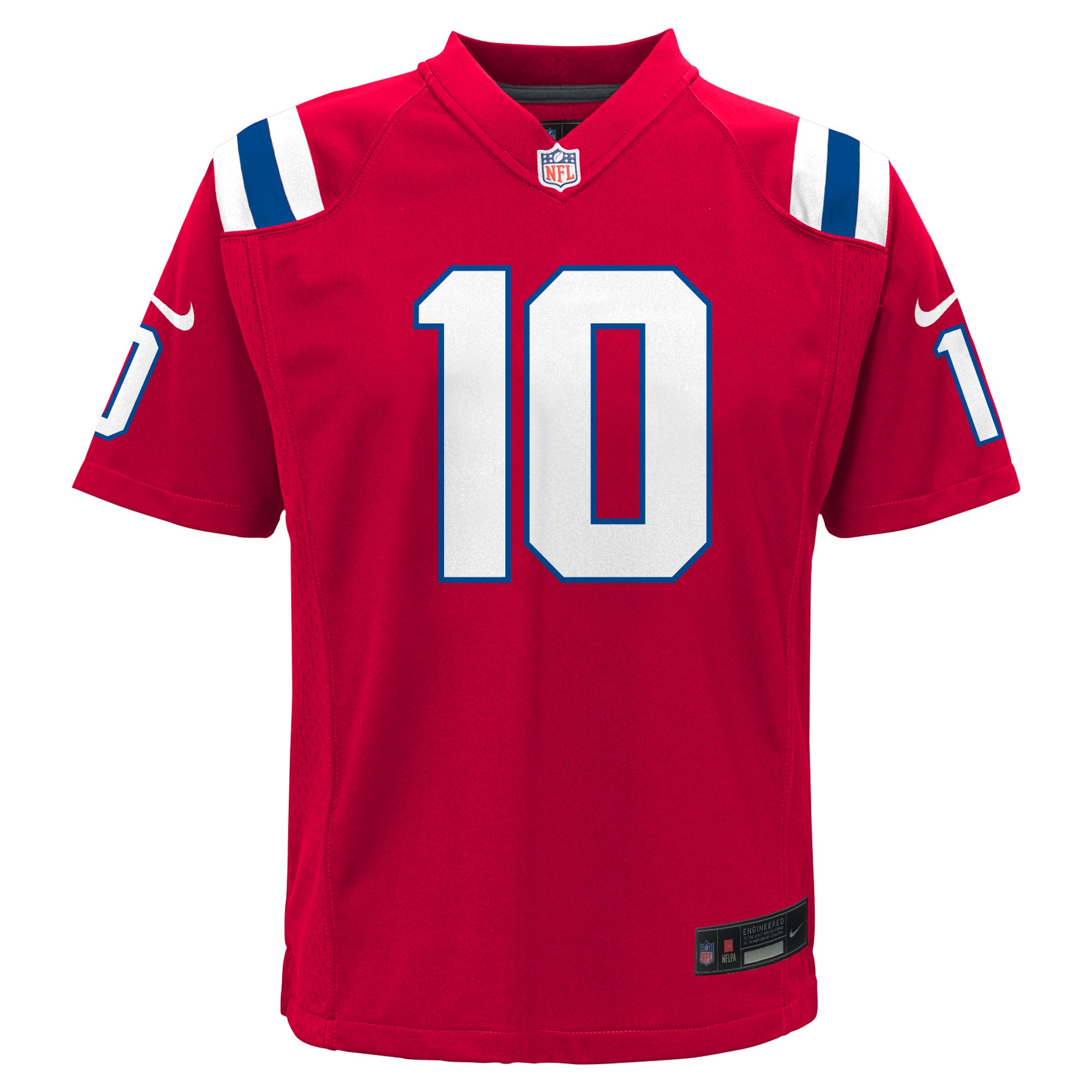 Youth New England Patriots Drake Maye Red Alternate Game Jersey JS2546 nicesnker - Image 2