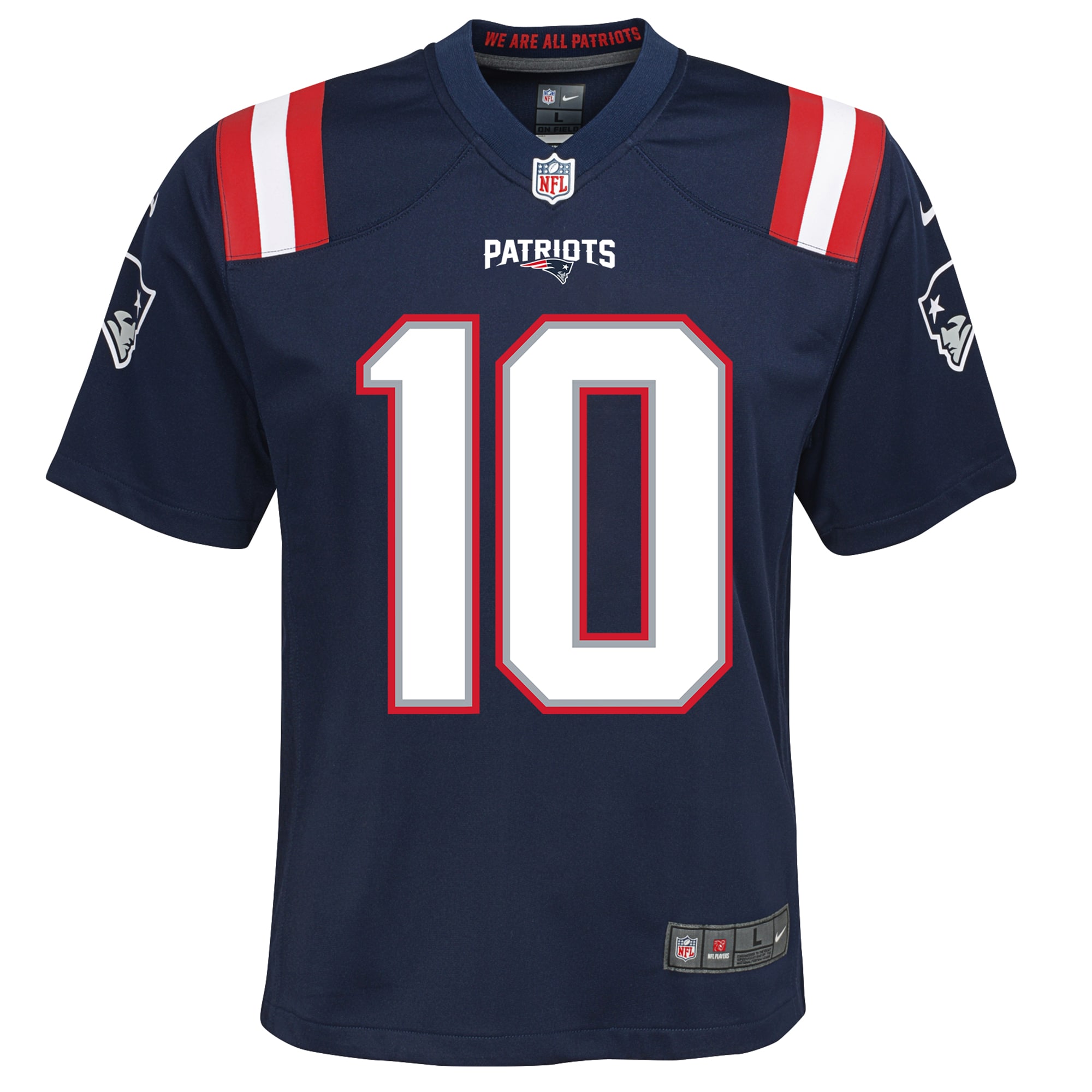 Youth New England Patriots Mac Jones Navy Game Jersey JS3840 nicesnker - Image 2