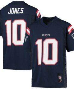 Youth New England Patriots Mac Jones Navy Player Jersey JS2629 nicesnker