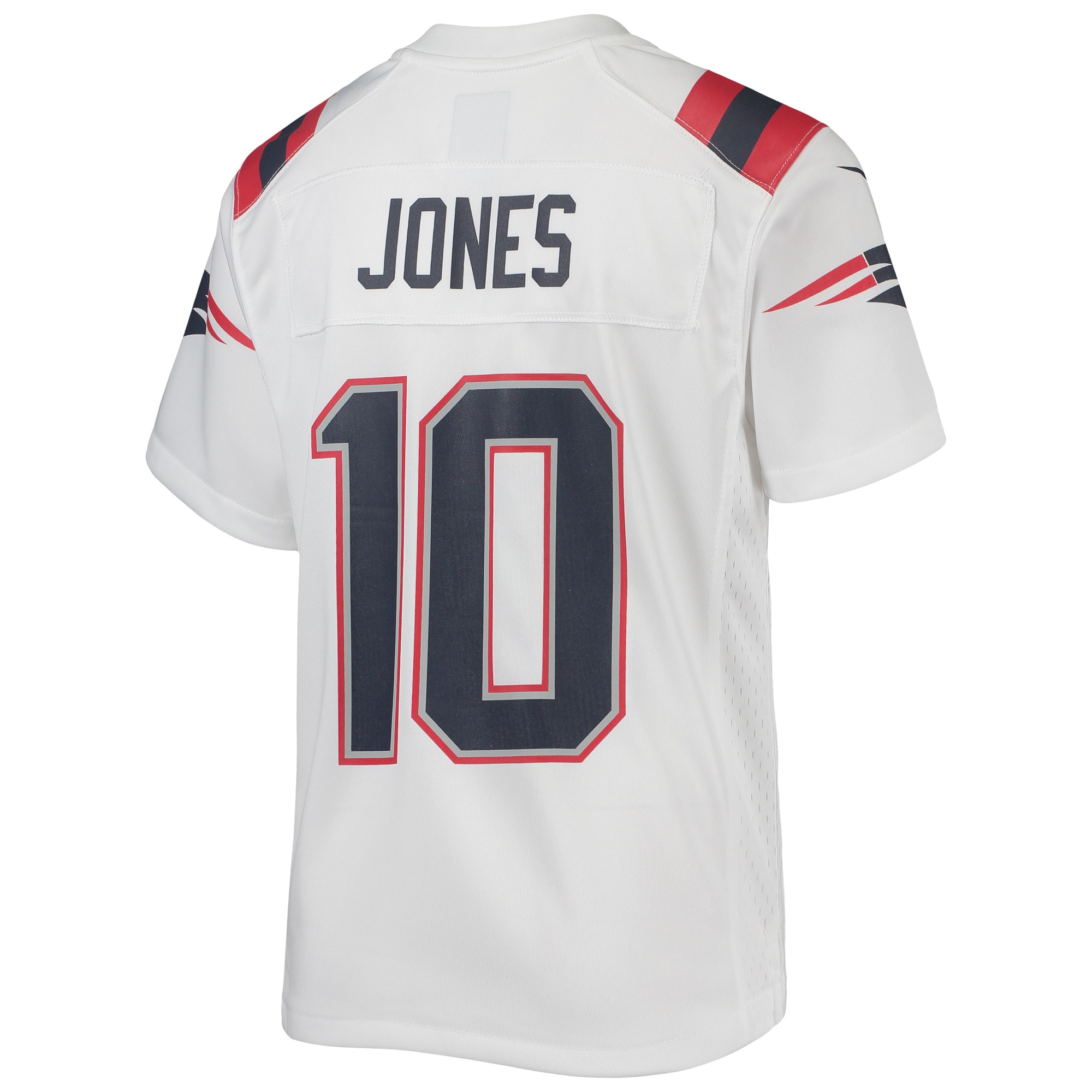 Youth New England Patriots Mac Jones White Game Jersey JS7804 nicesnker - Image 3
