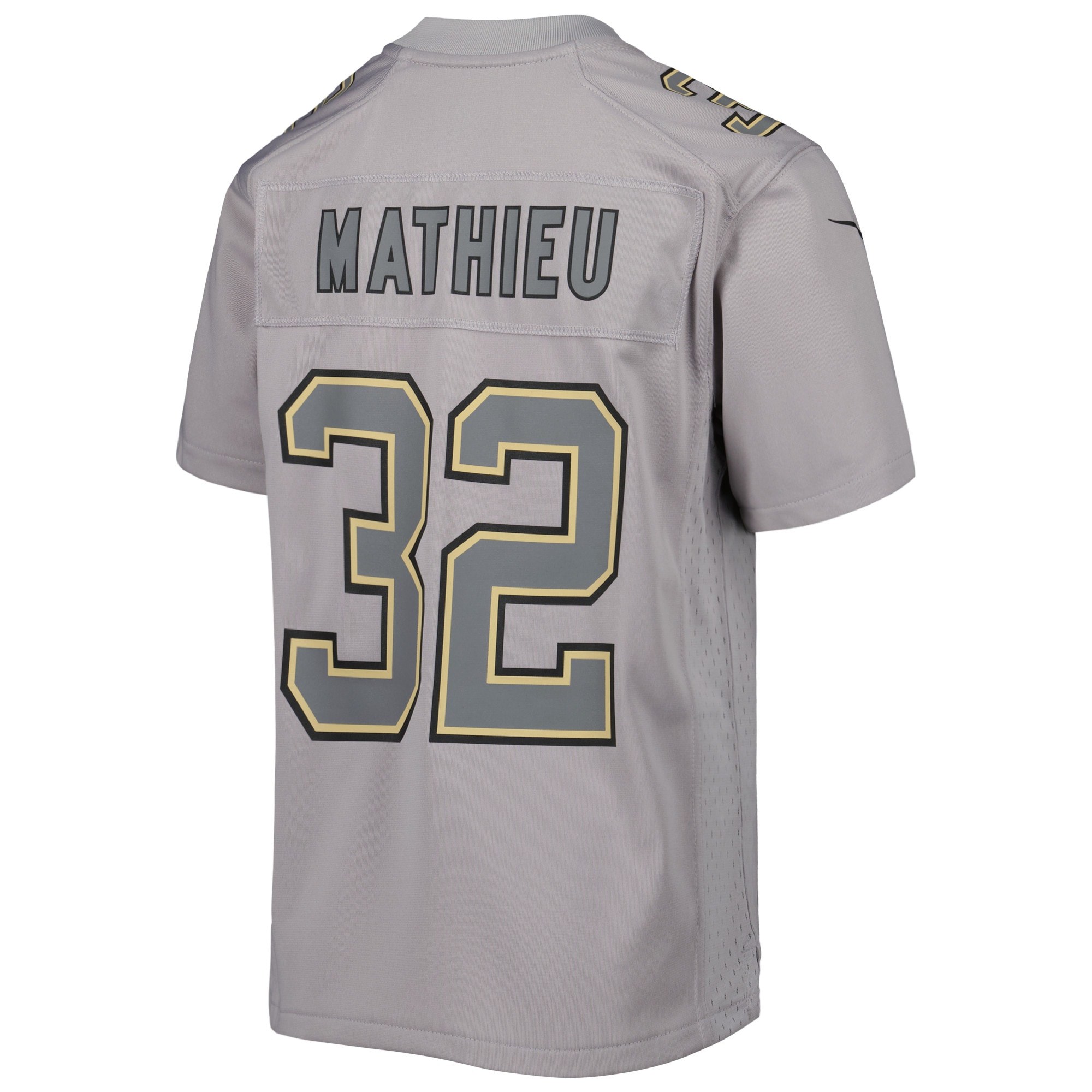Youth New Orleans Saints Tyrann Mathieu Gray Atmosphere Game Jersey JS7907 nicesnker - Image 3