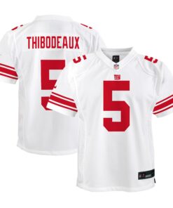 Youth New York Giants Kayvon Thibodeaux White Player Game Jersey JS4426 nicesnker