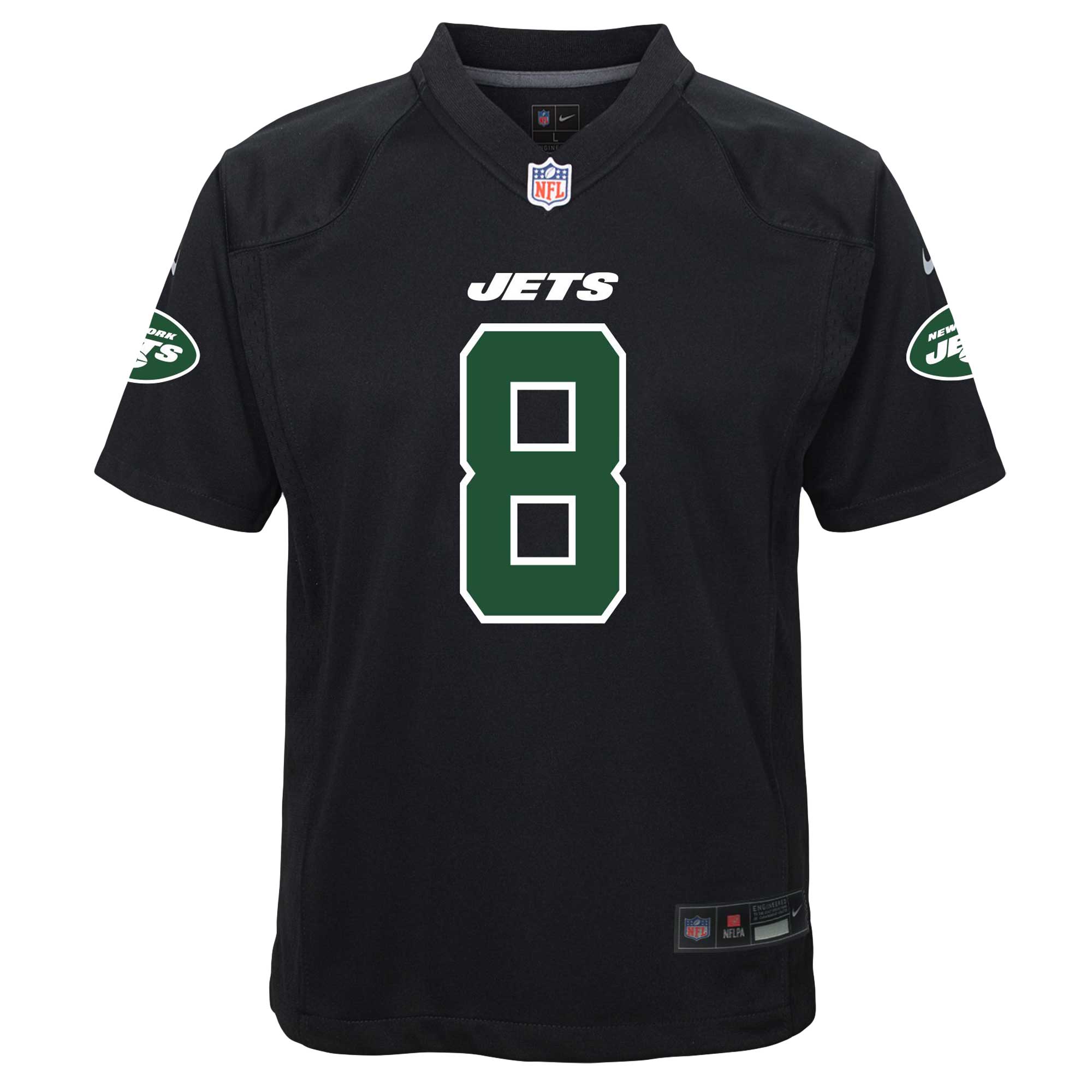 Youth New York Jets Aaron Rodgers Black Game Fashion Jersey JS6133 nicesnker - Image 2