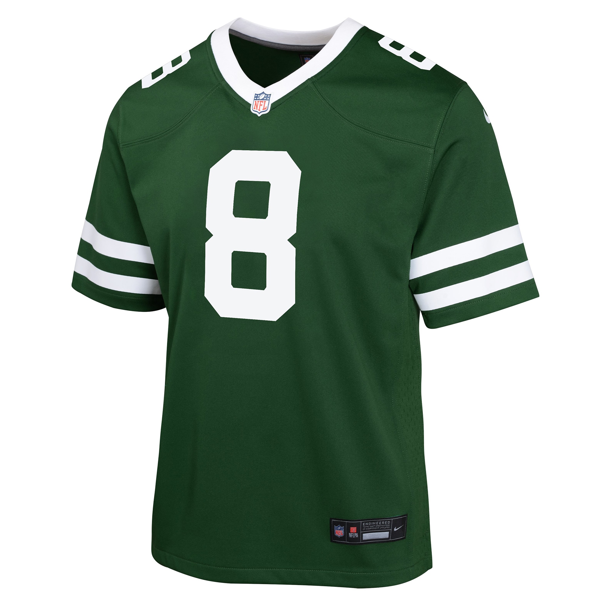 Youth New York Jets Aaron Rodgers Gotham Green Game Jersey JS2322 nicesnker - Image 2