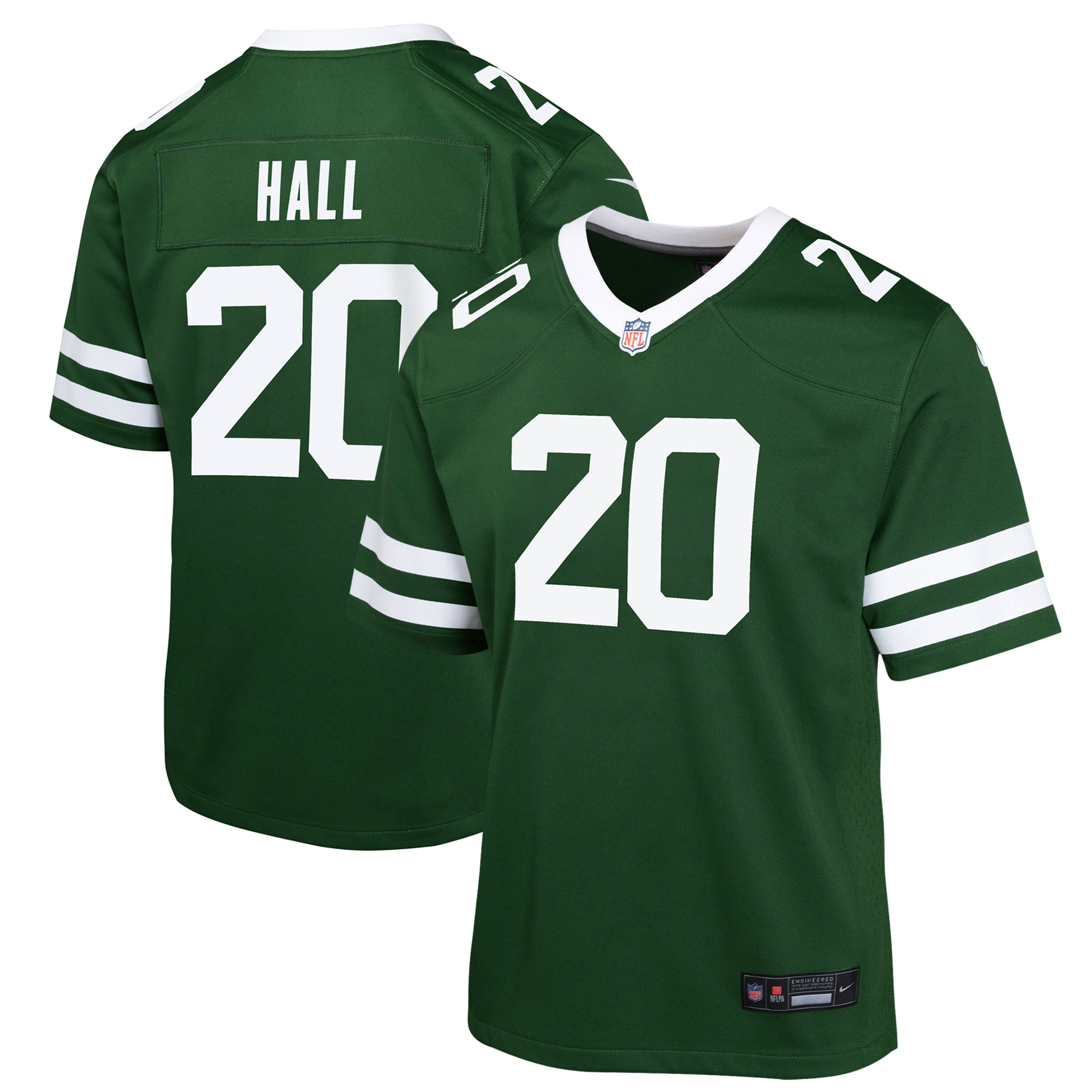 Youth New York Jets Breece Hall Legacy Green Game Jersey JS3526 nicesnker