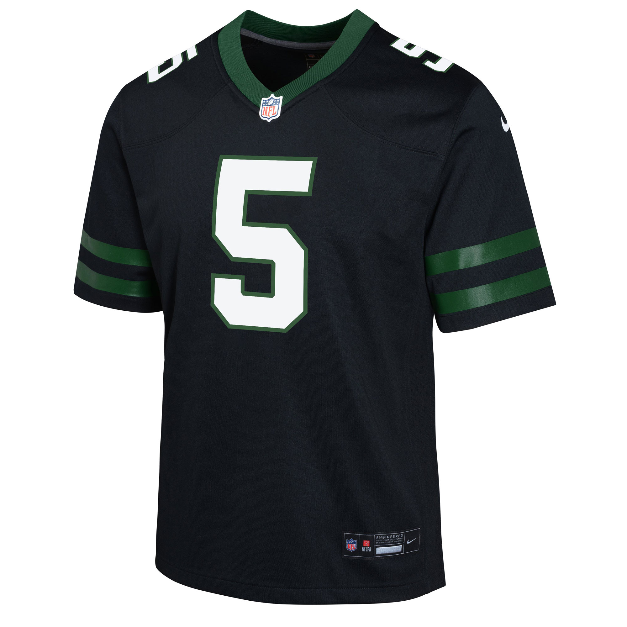 Youth New York Jets Garrett Wilson Legacy Black Alternate Game Jersey JS6256 nicesnker - Image 2