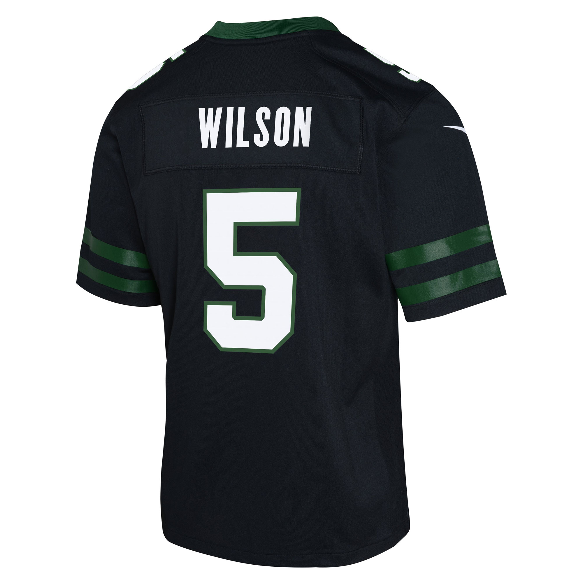 Youth New York Jets Garrett Wilson Legacy Black Alternate Game Jersey JS6256 nicesnker - Image 3