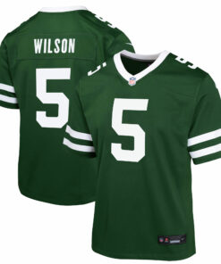 Youth New York Jets Garrett Wilson Legacy Green Game Jersey JS7347 nicesnker