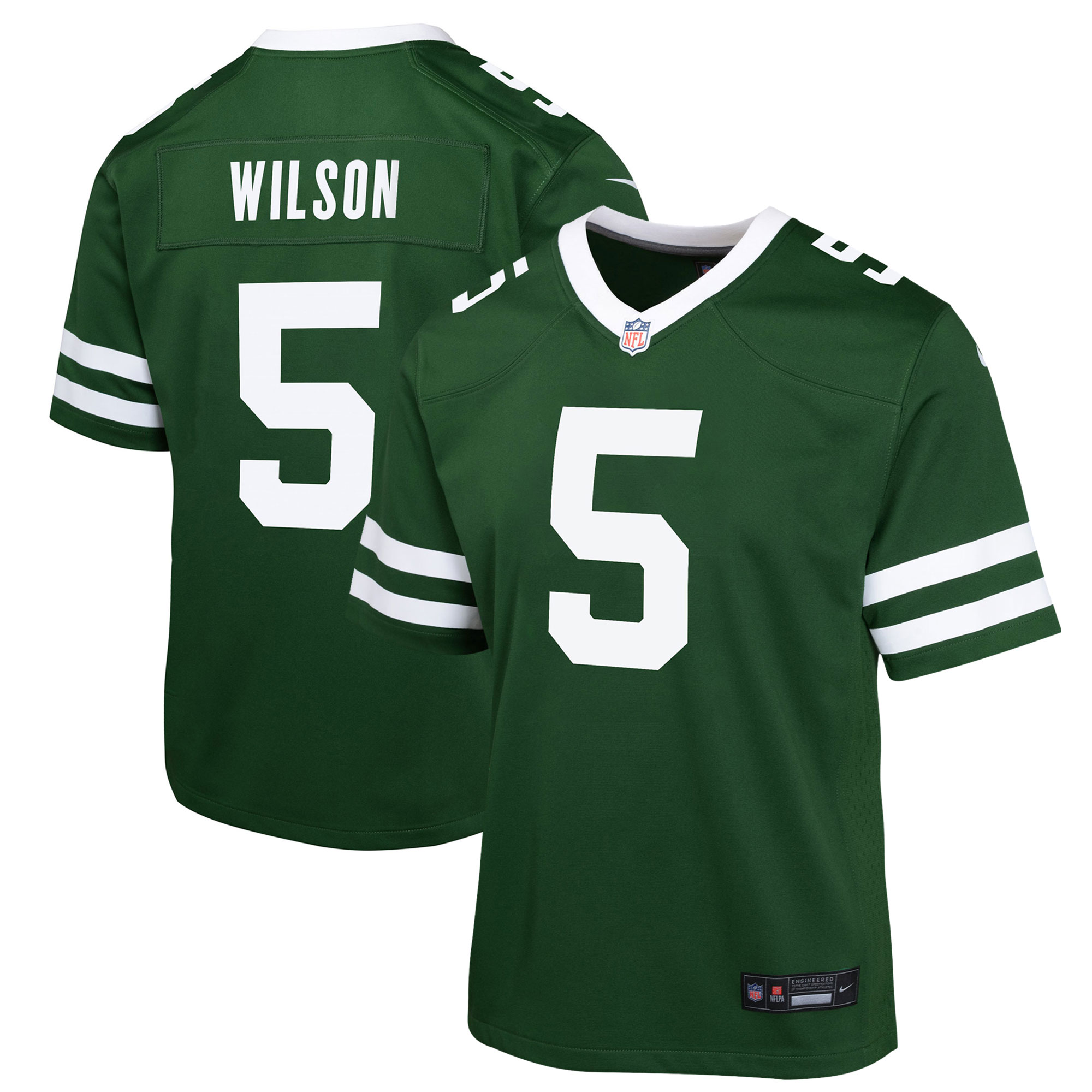 Youth New York Jets Garrett Wilson Legacy Green Game Jersey JS7347 nicesnker